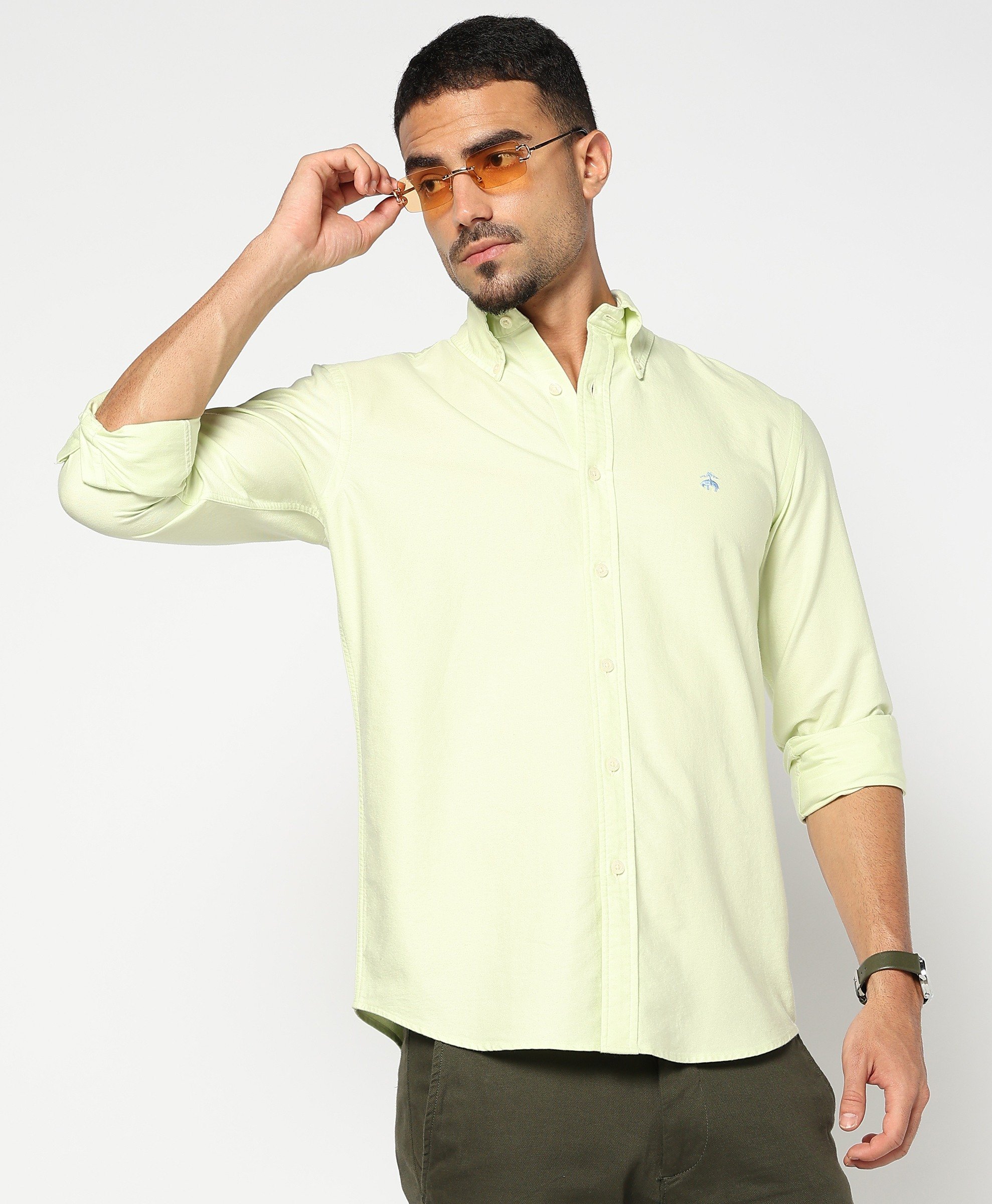 Brooks Brothers | Regular Fitted Oxford Solid Sports Shirt