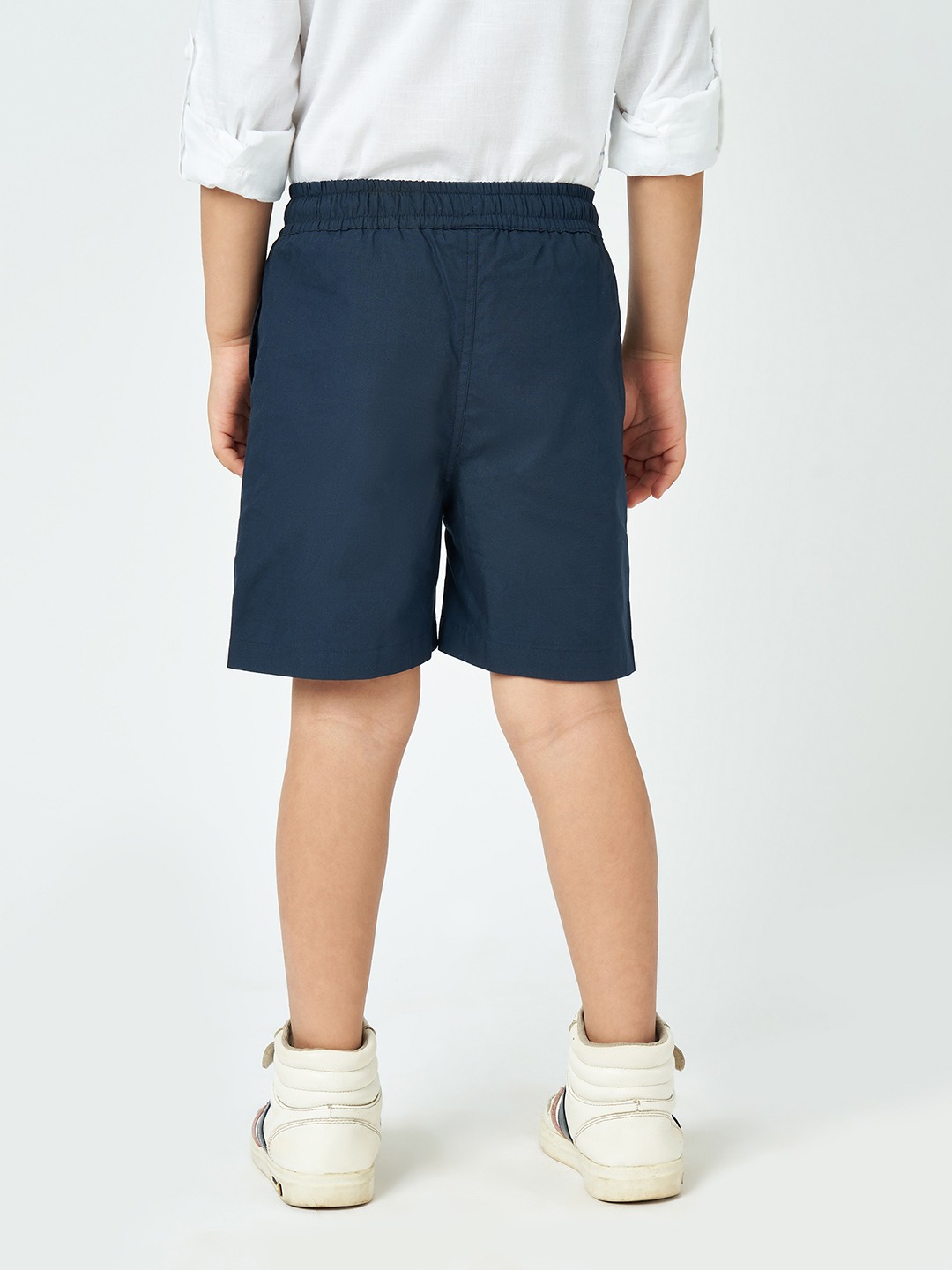 Ed-a-Mamma Boys Solid Poplin Shorts Navy