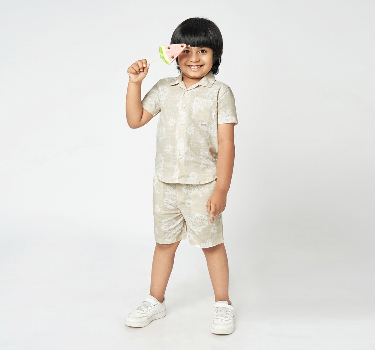Ed-a-Mamma Boys AOP Shirt and Shorts set Multicolor