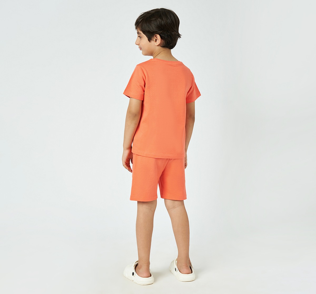 Ed-a-Mamma Boys Solid T-shirt and Shorts set  Olive