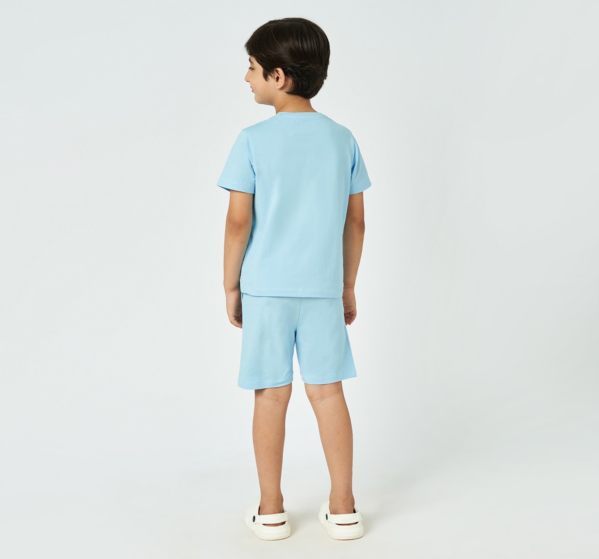 Ed-a-Mamma Boys Solid T-shirt and Shorts set  Multicolor