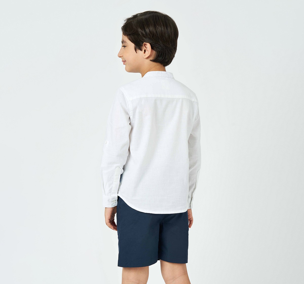 Ed-a-Mamma Boys Solid Shirt  Blue