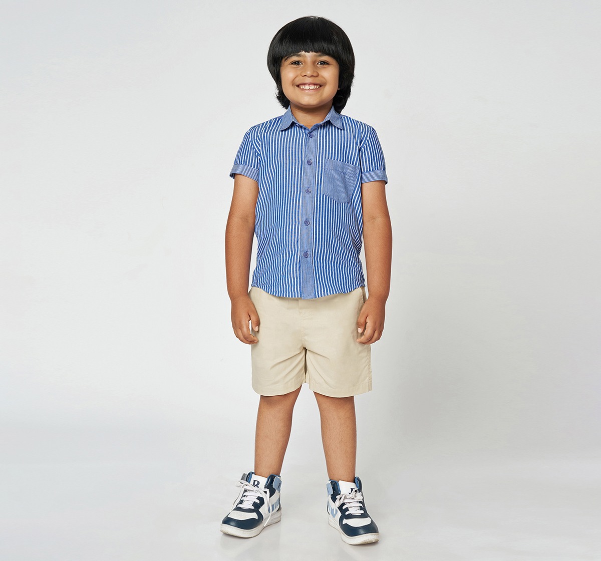Ed-a-Mamma Boys Striper Shirt Blue