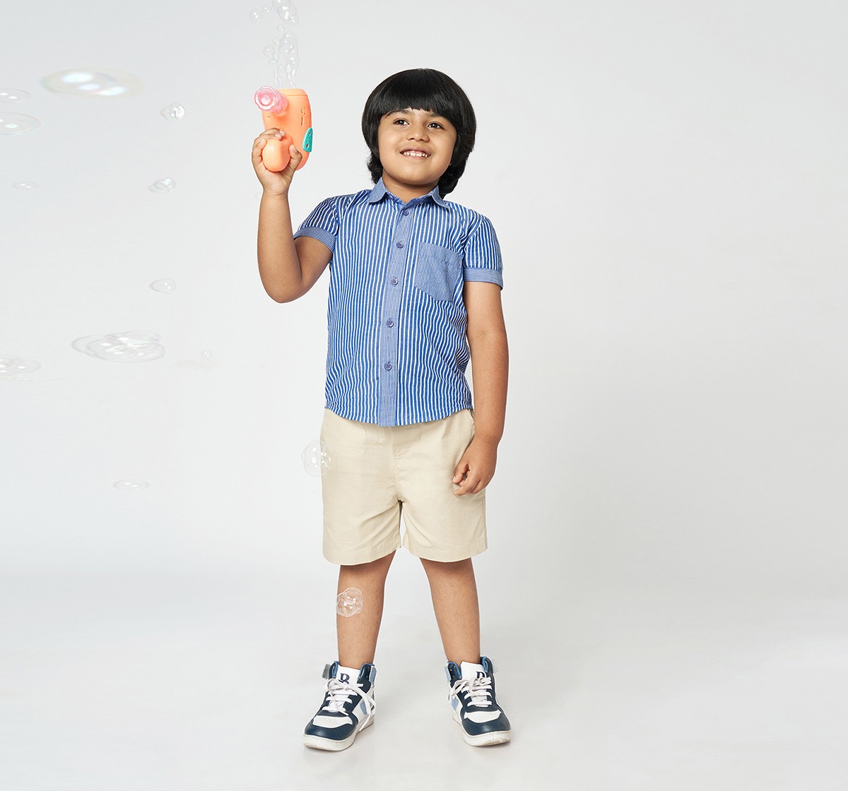 Ed-a-Mamma Boys Striper Shirt Blue