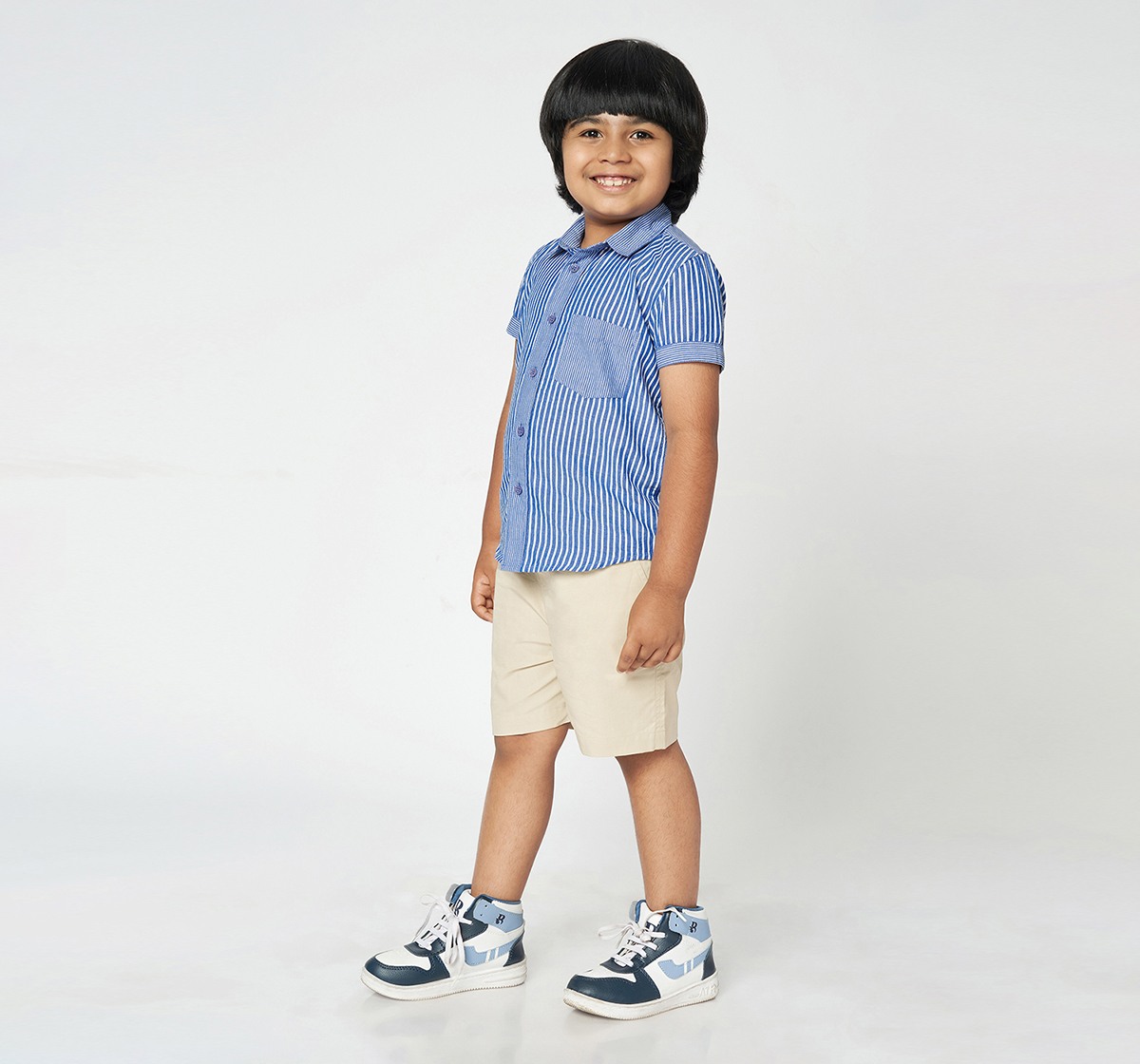 Ed-a-Mamma Boys Striper Shirt Blue