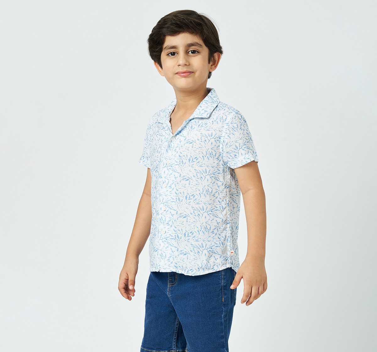 Ed-a-Mamma Boys Aop Shirt  White