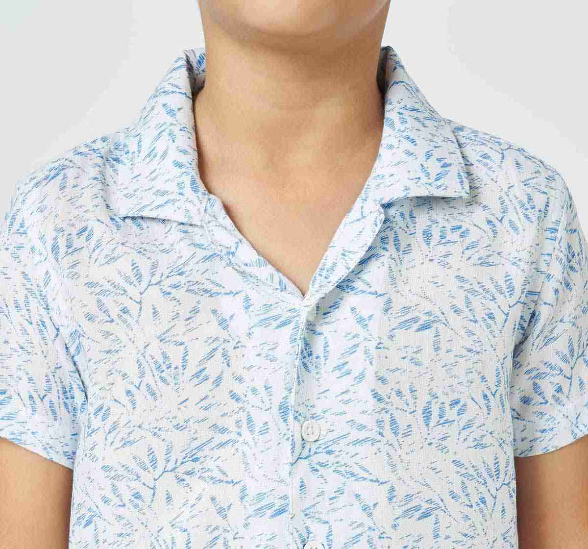 Ed-a-Mamma Boys Aop Shirt White