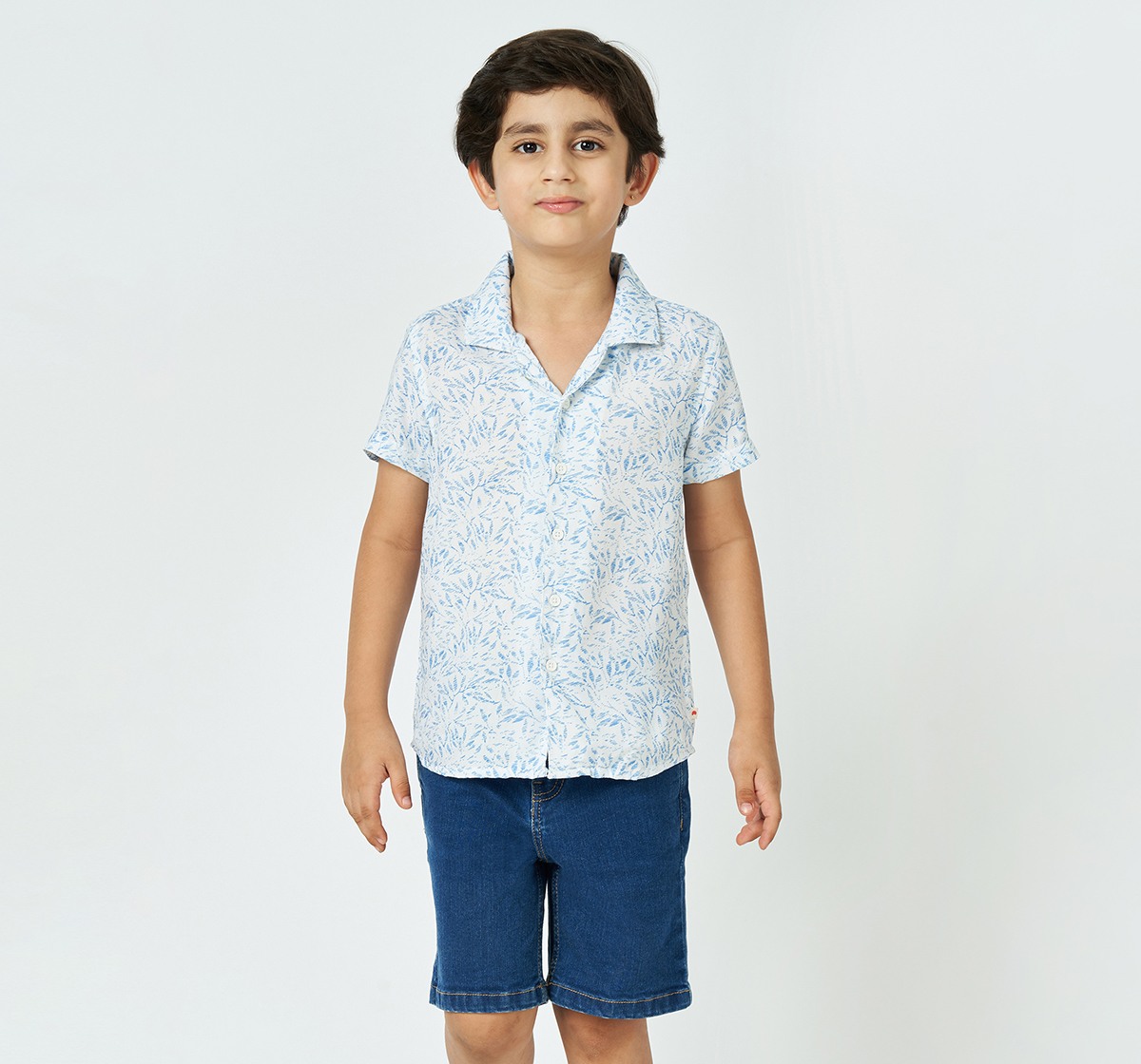 Ed-a-Mamma Boys Aop Shirt  White