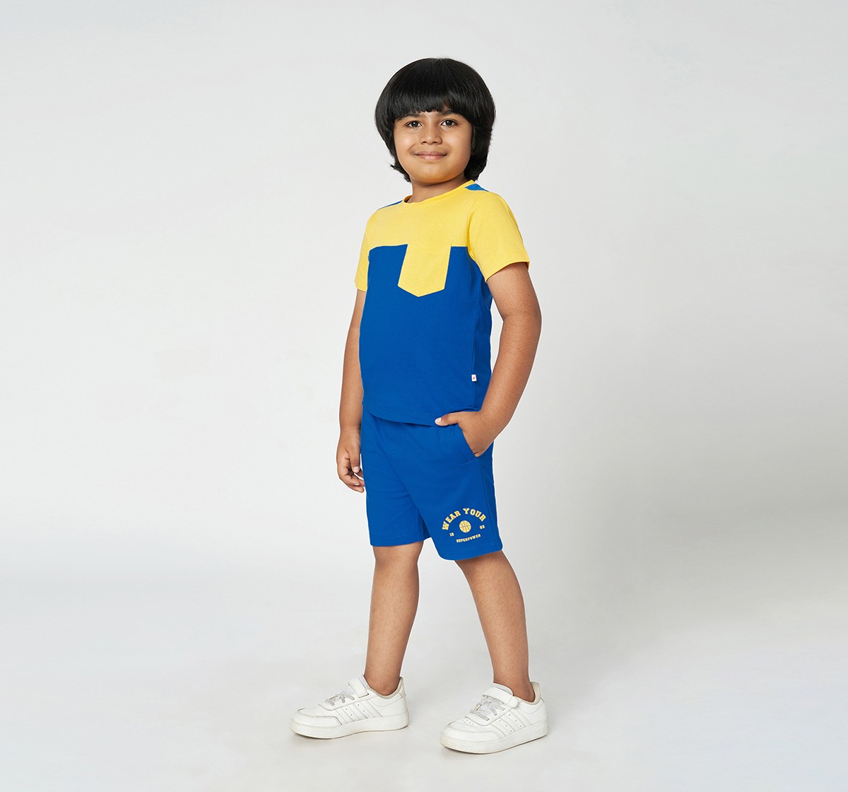 Ed-a-Mamma Boys Tshirt and shorts set Blue