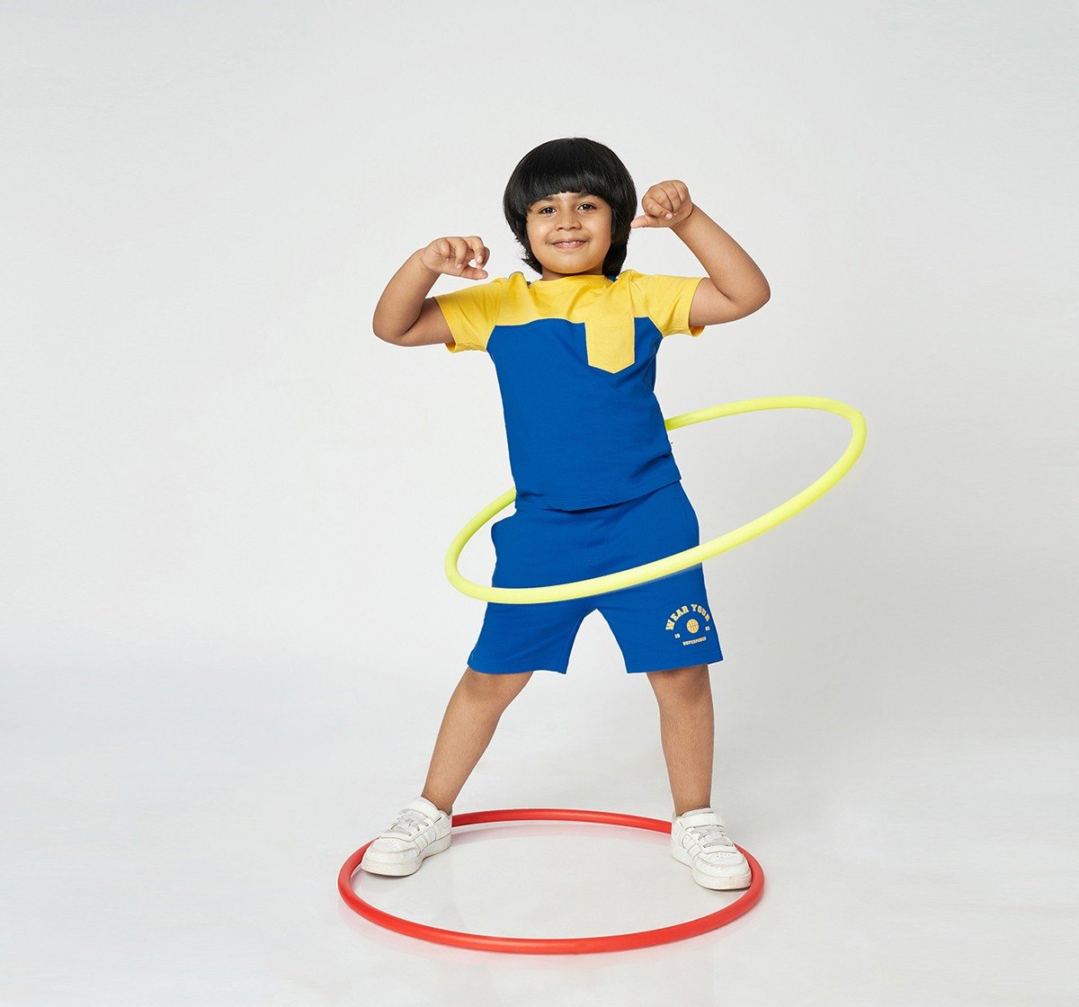 Ed-a-Mamma Boys Tshirt and shorts set Blue