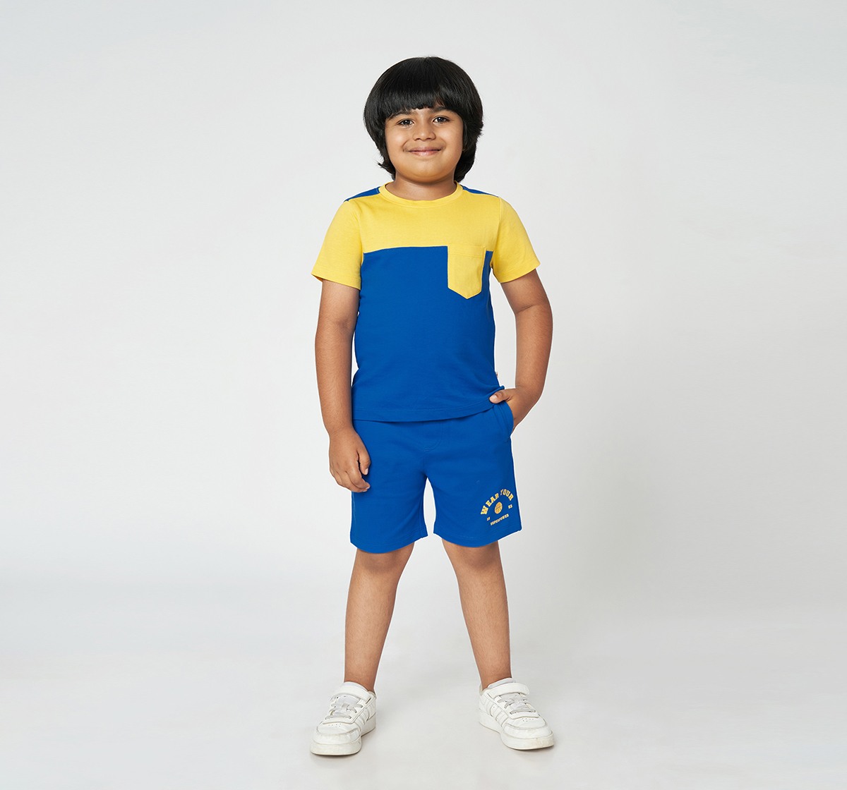 Ed-a-Mamma Boys Tshirt and shorts set Blue