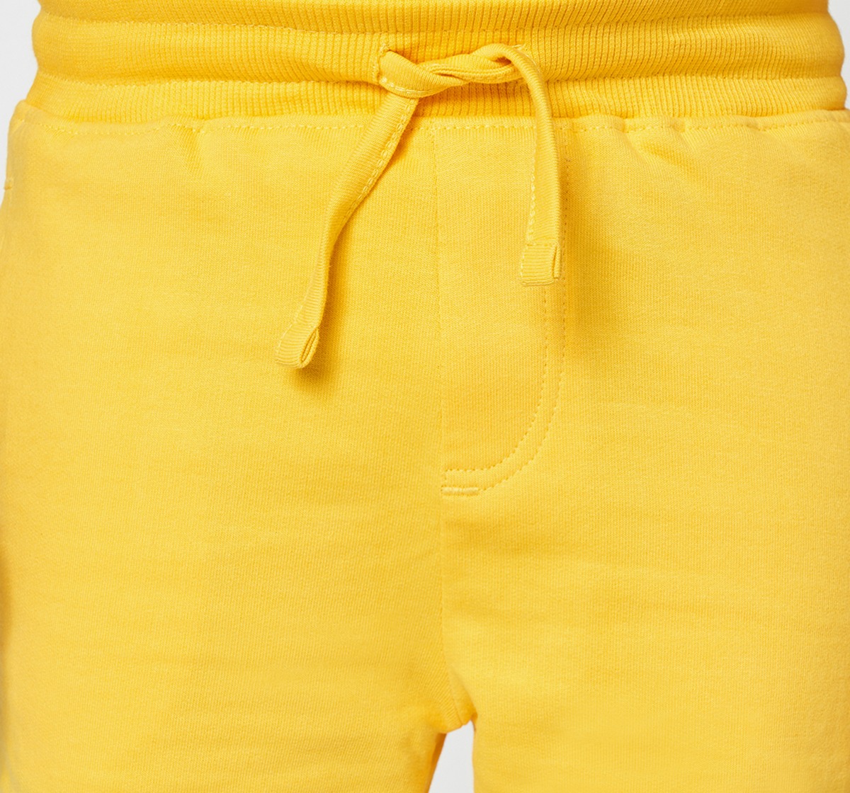 Ed-a-Mamma Boys Tie & dye T shirt and Soild shorts set Yellow