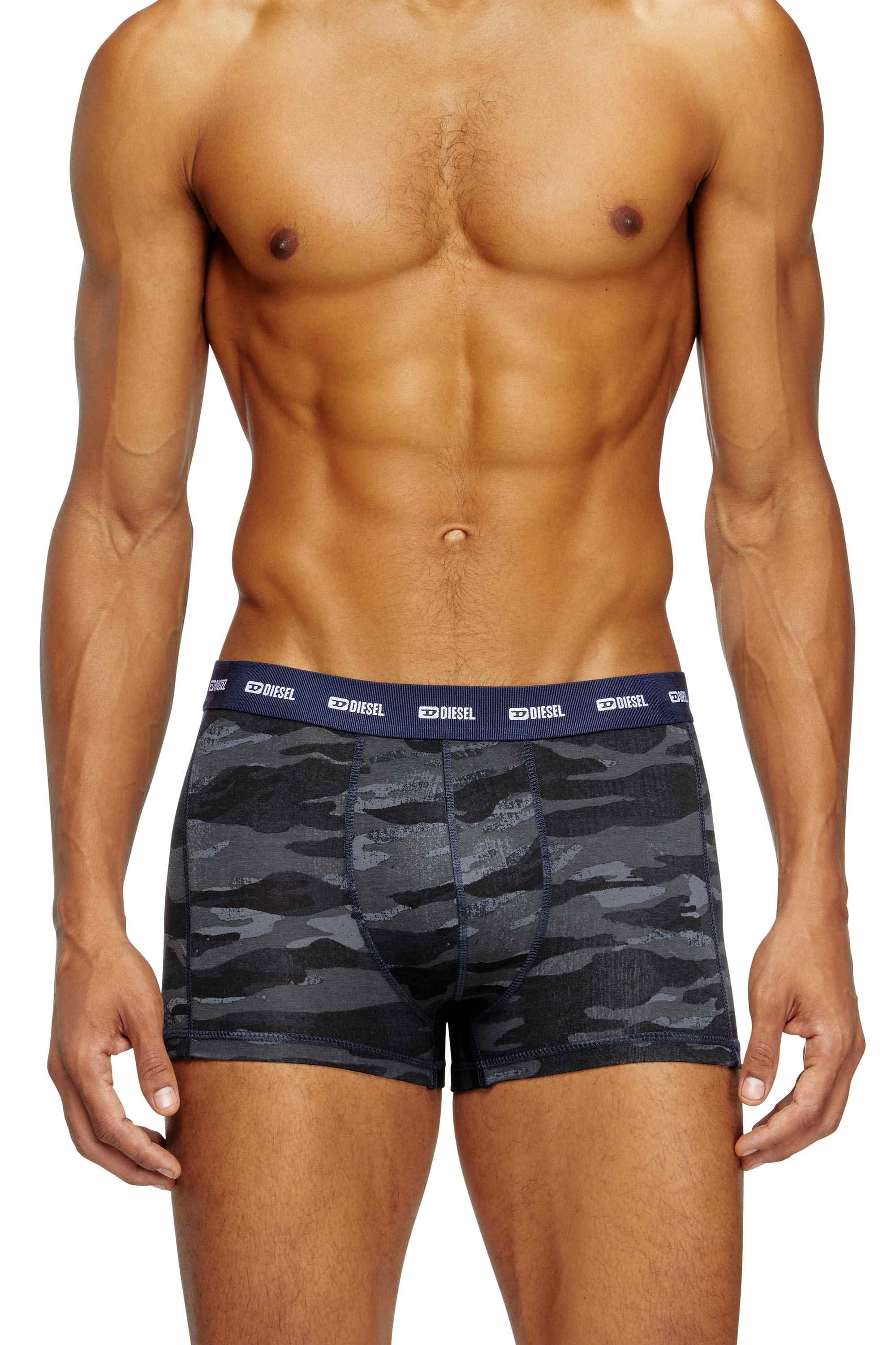 Multicolor 3-pack of boxer briefs plain and camo