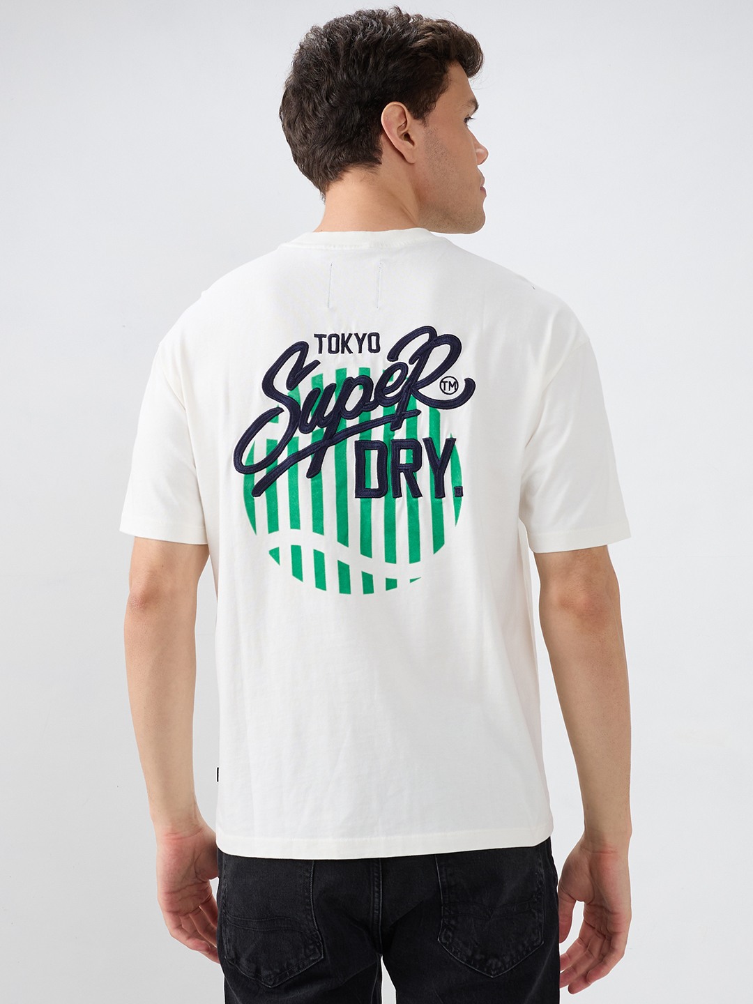 TENNIS OMBRE BALL BACK PRINT TEE