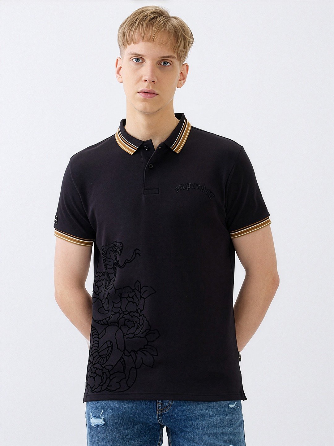 LUXE PLACEMENT PRINT POLO
