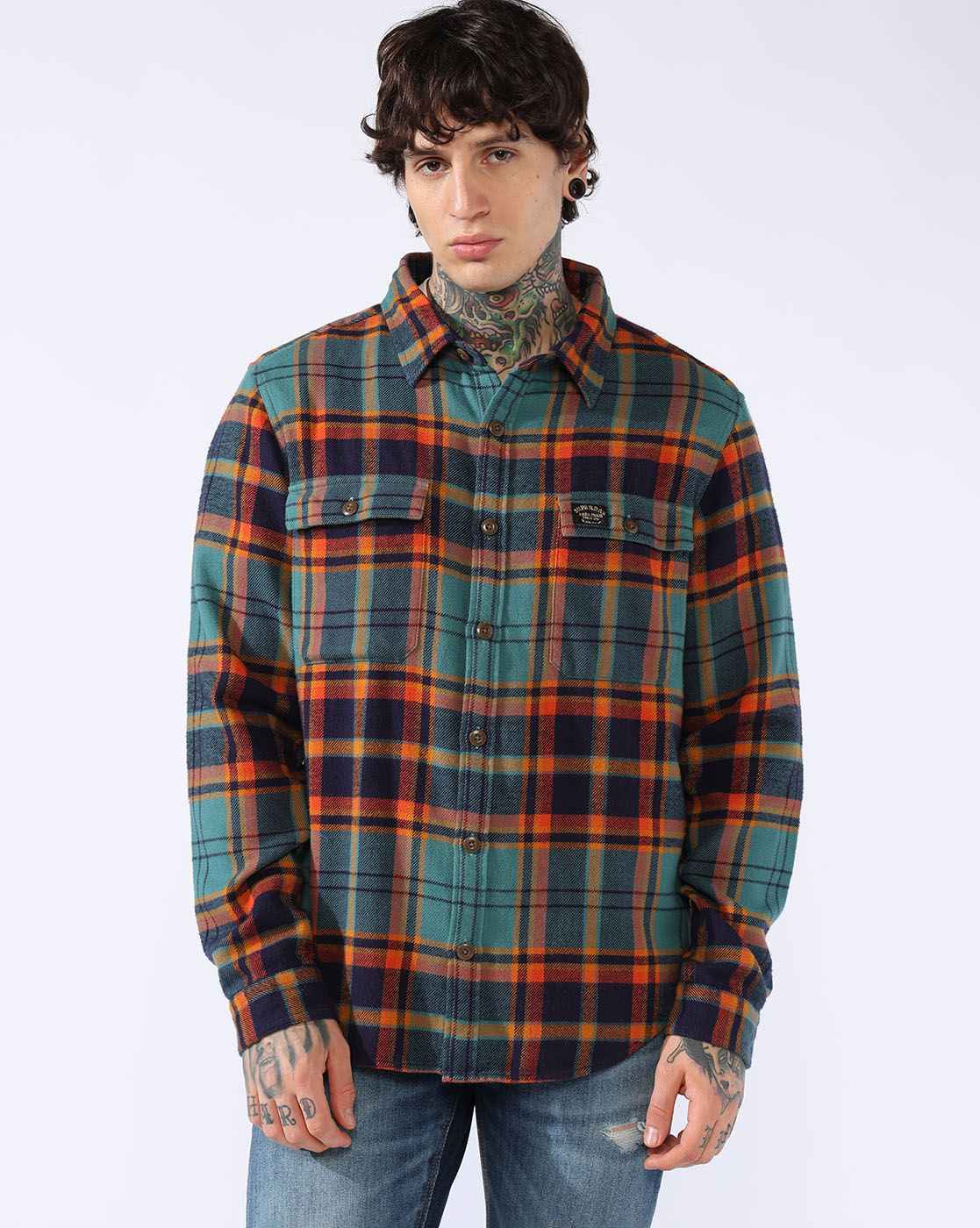 HARAJUKU TWILL CHECKS SHIRT
