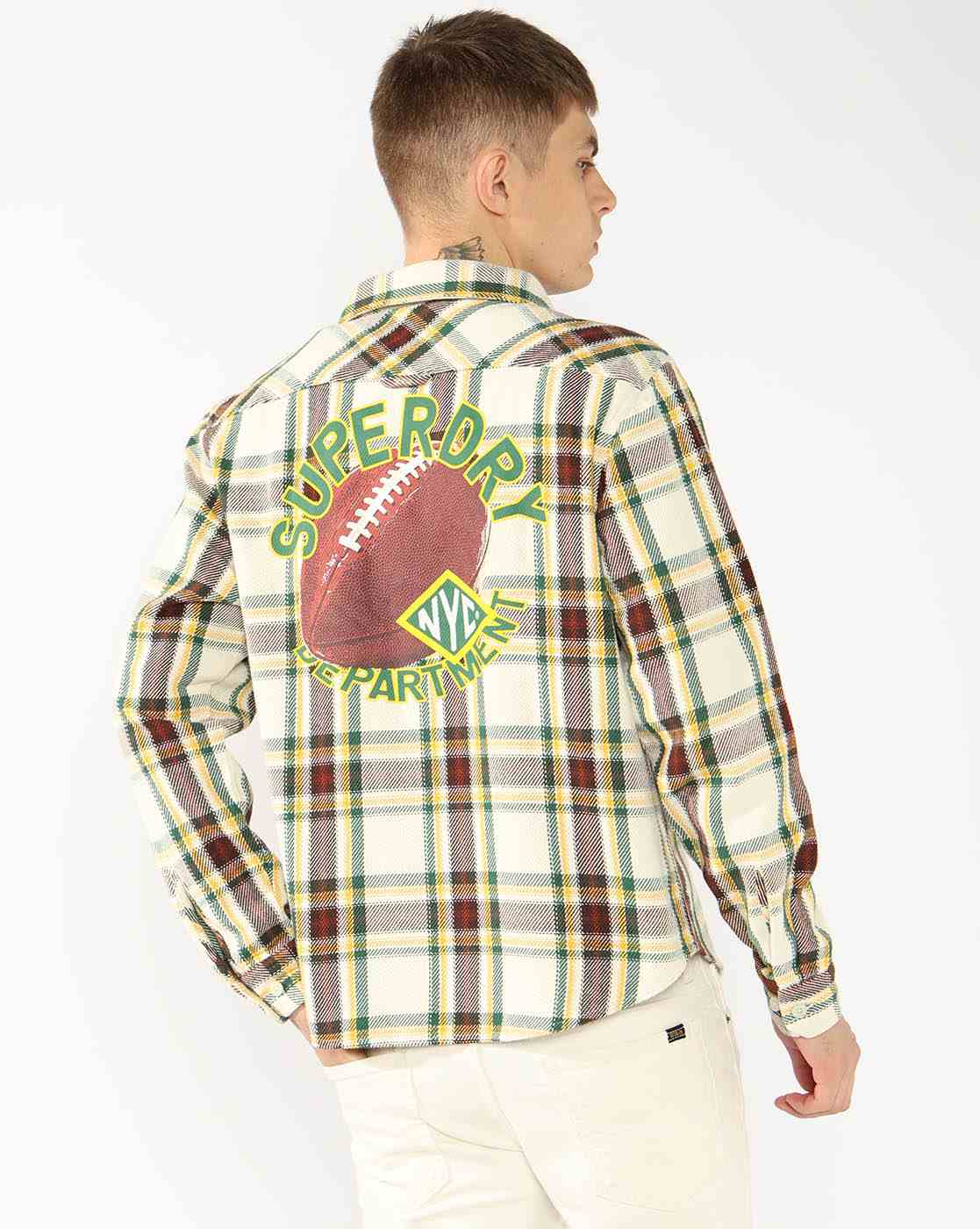 PREPPY BASEBALL PRINT SHIRT