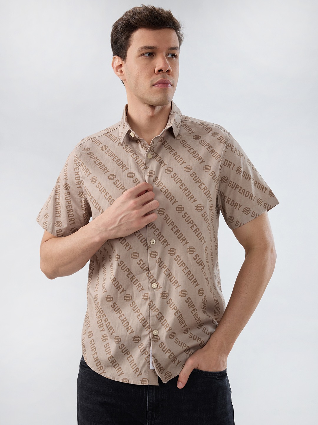 CLASSIC SD DIAGONAL PRINT SHIRT