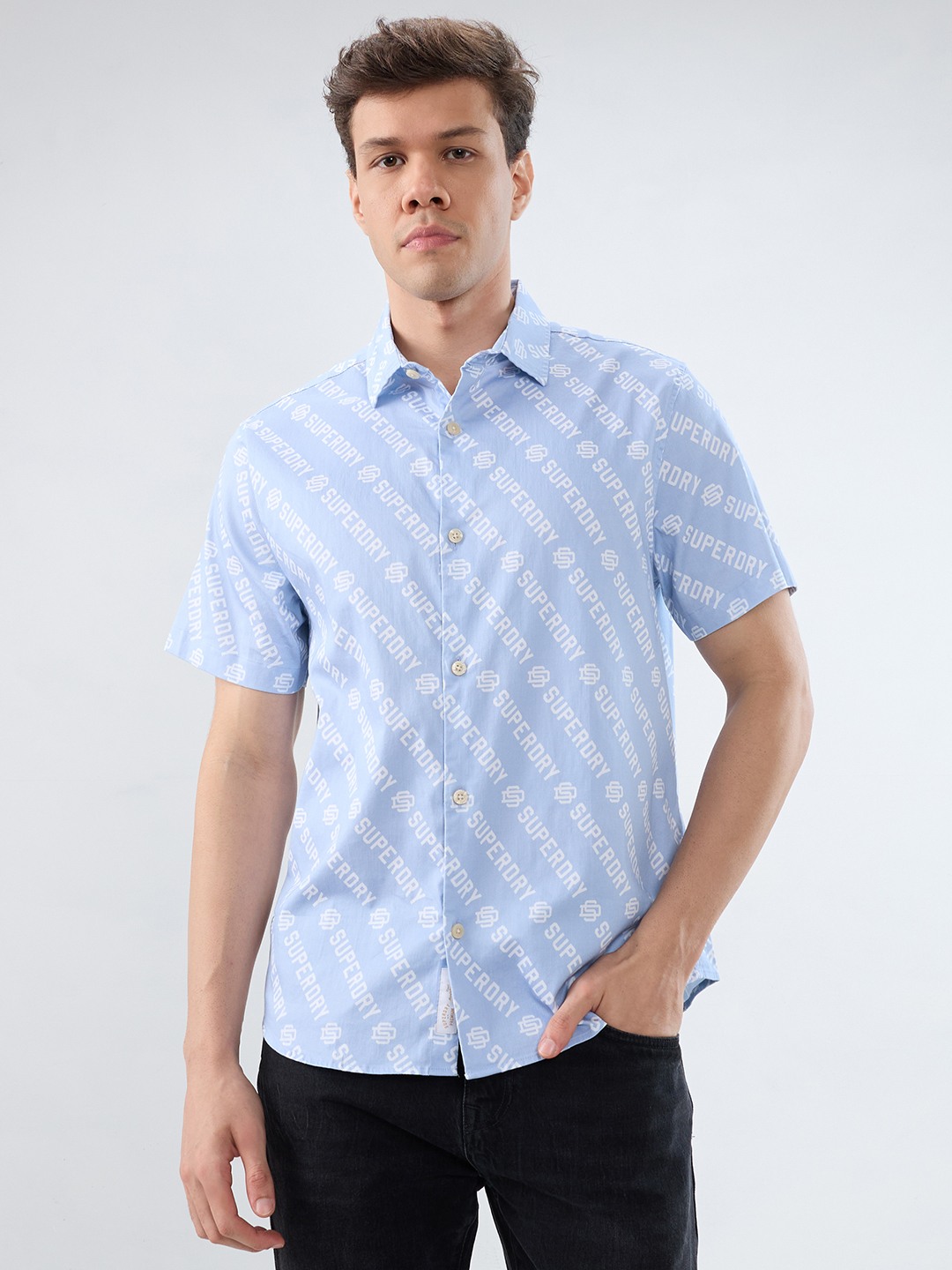 CLASSIC SD DIAGONAL PRINT SHIRT