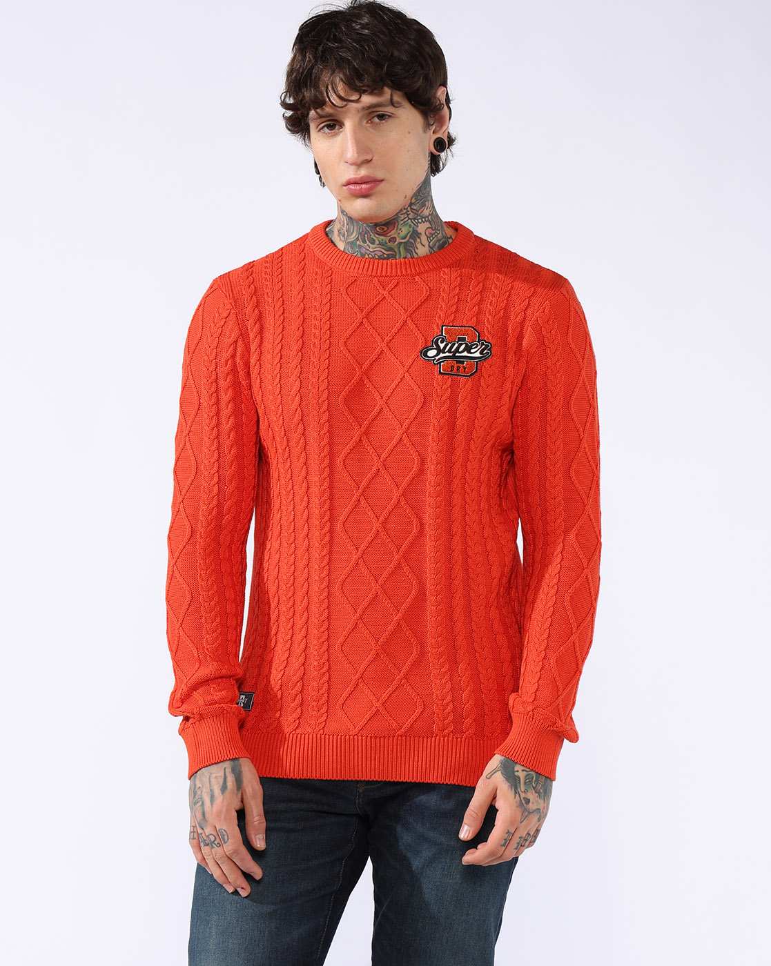 COLLEGIATE PREP BADGE SWEATER