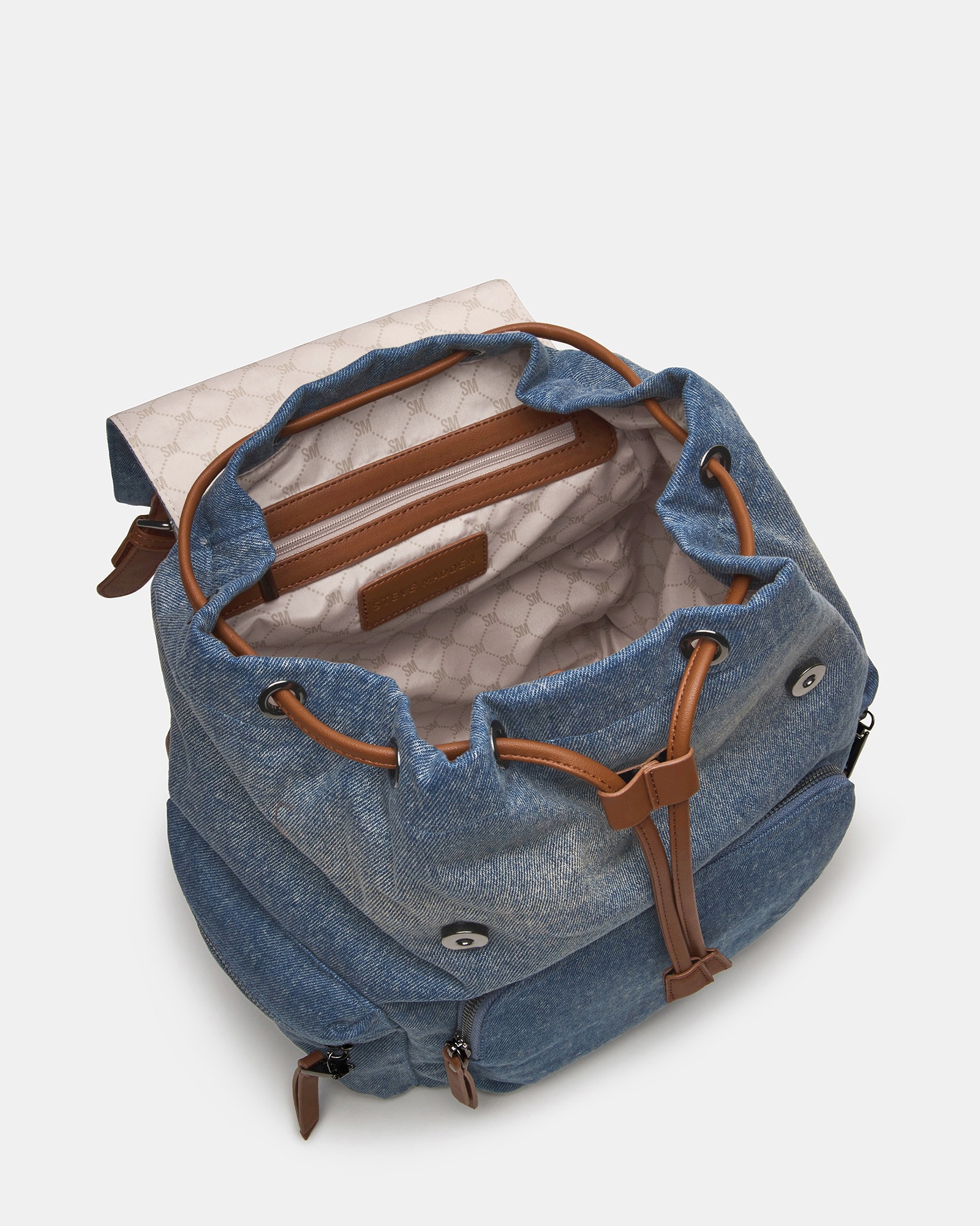 Steve Madden Washed Denim BSHERI Backpack Bsollyy Denim Backpacks | Steve Madden main image 4