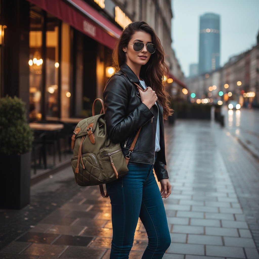 Bsollyy Olive Backpacks