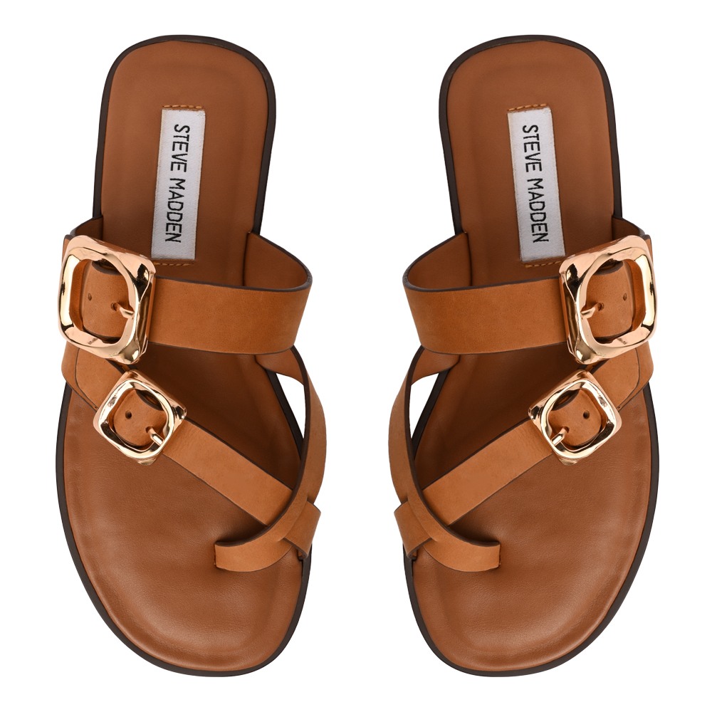 Emilia Tan Leather Flats