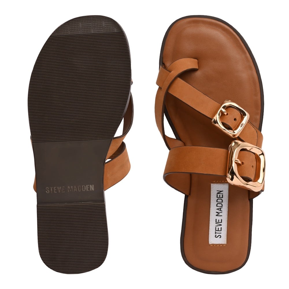 Emilia Tan Leather Flats