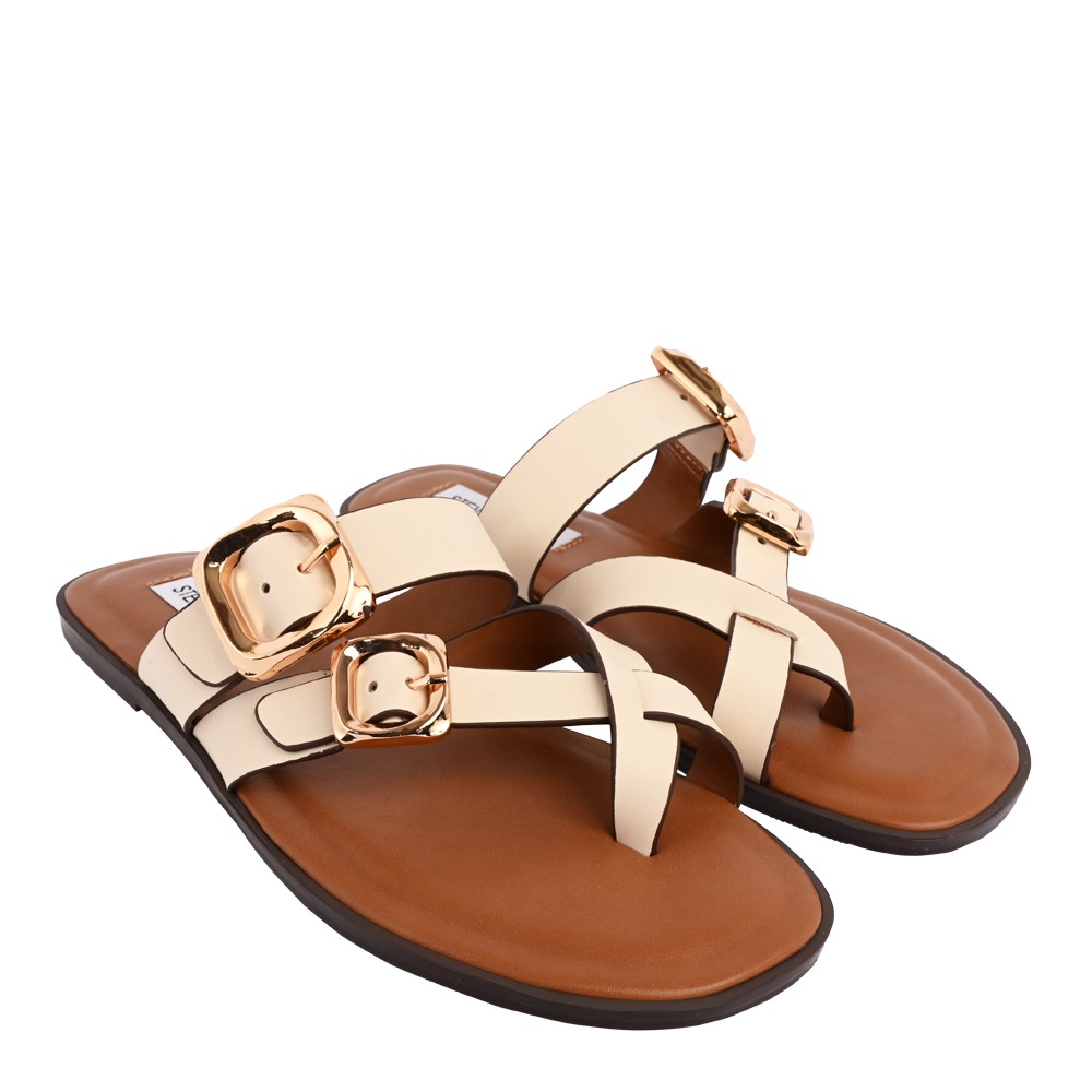 Emilia Natural Leather Flats