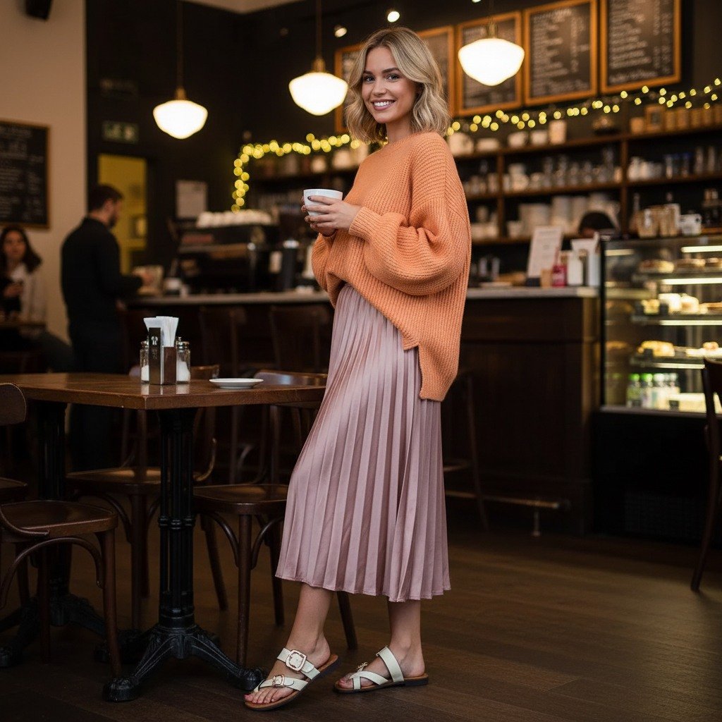 Emilia Natural Leather Flats