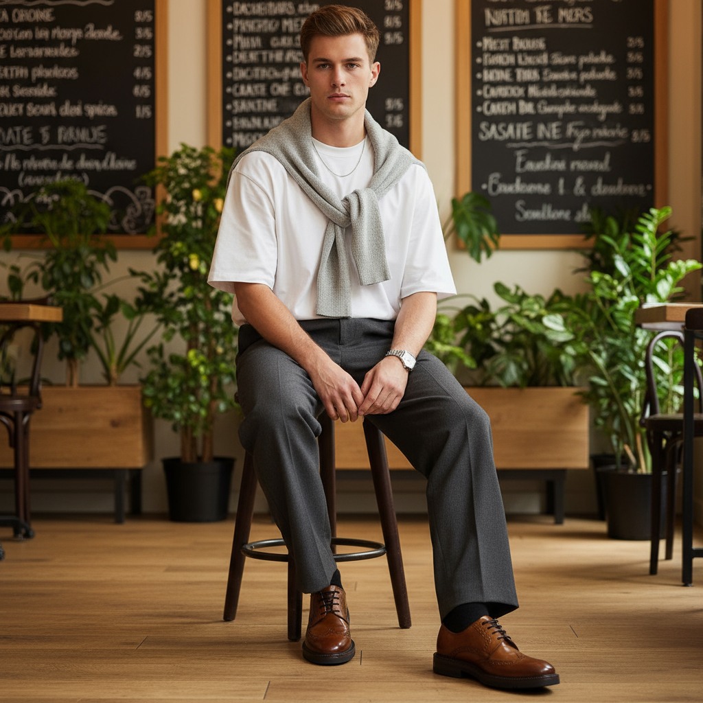 KOBY Tan Leather Tie-Ups & Dress Loafers