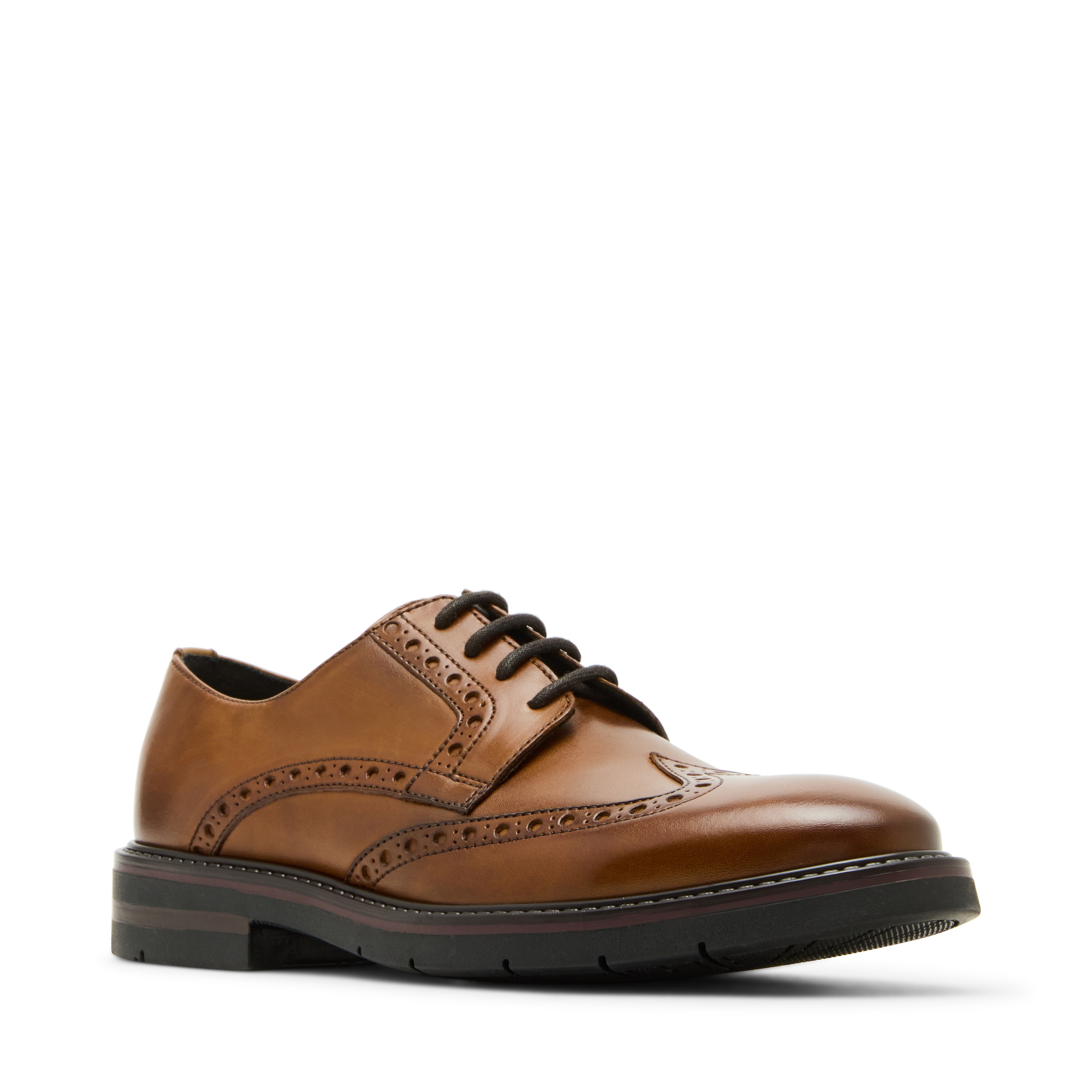 KOBY Tan Leather Tie-Ups & Dress Loafers