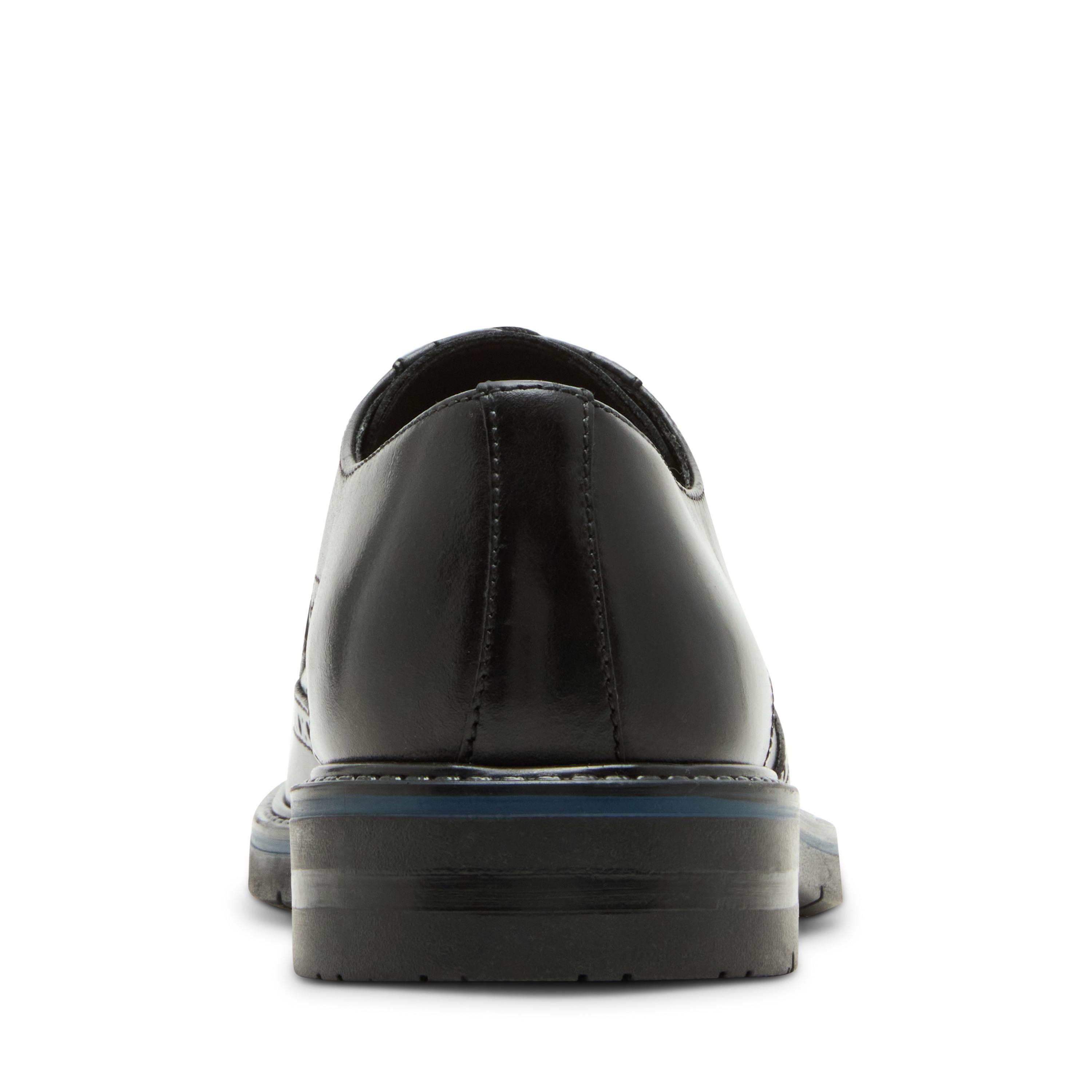 KOBY Black Leather Tie-Ups & Dress Loafers