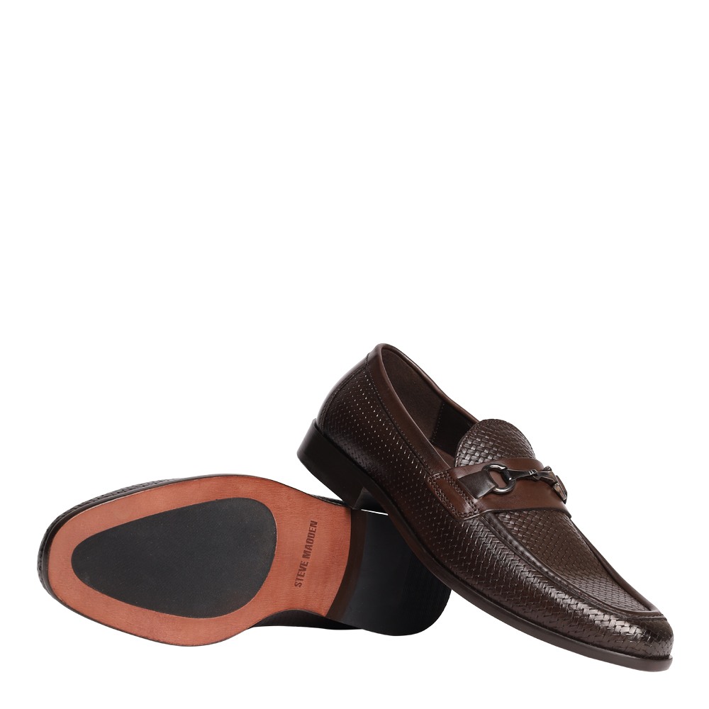 Rasper Brown Leather Driver Loafers