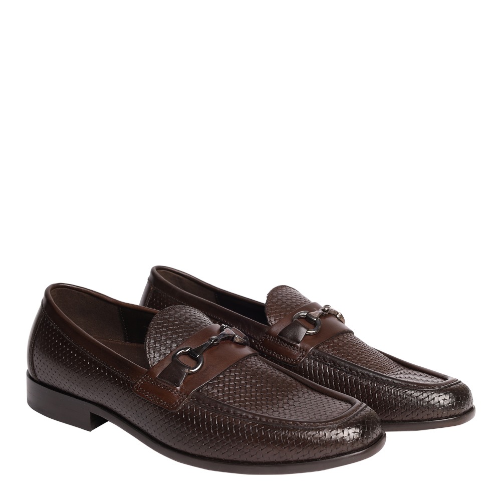 Rasper Brown Leather Driver Loafers