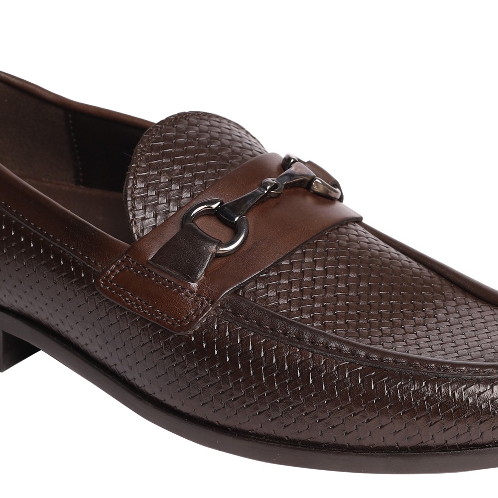 Rasper Brown Leather Driver Loafers
