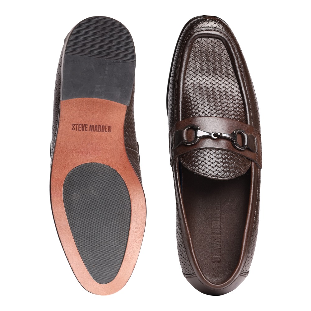 Rasper Brown Leather Driver Loafers