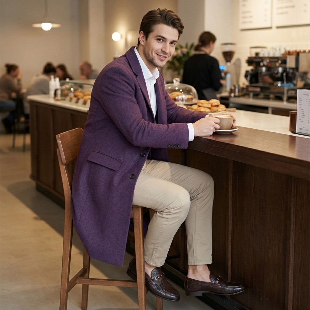 Rasper Brown Leather Driver Loafers