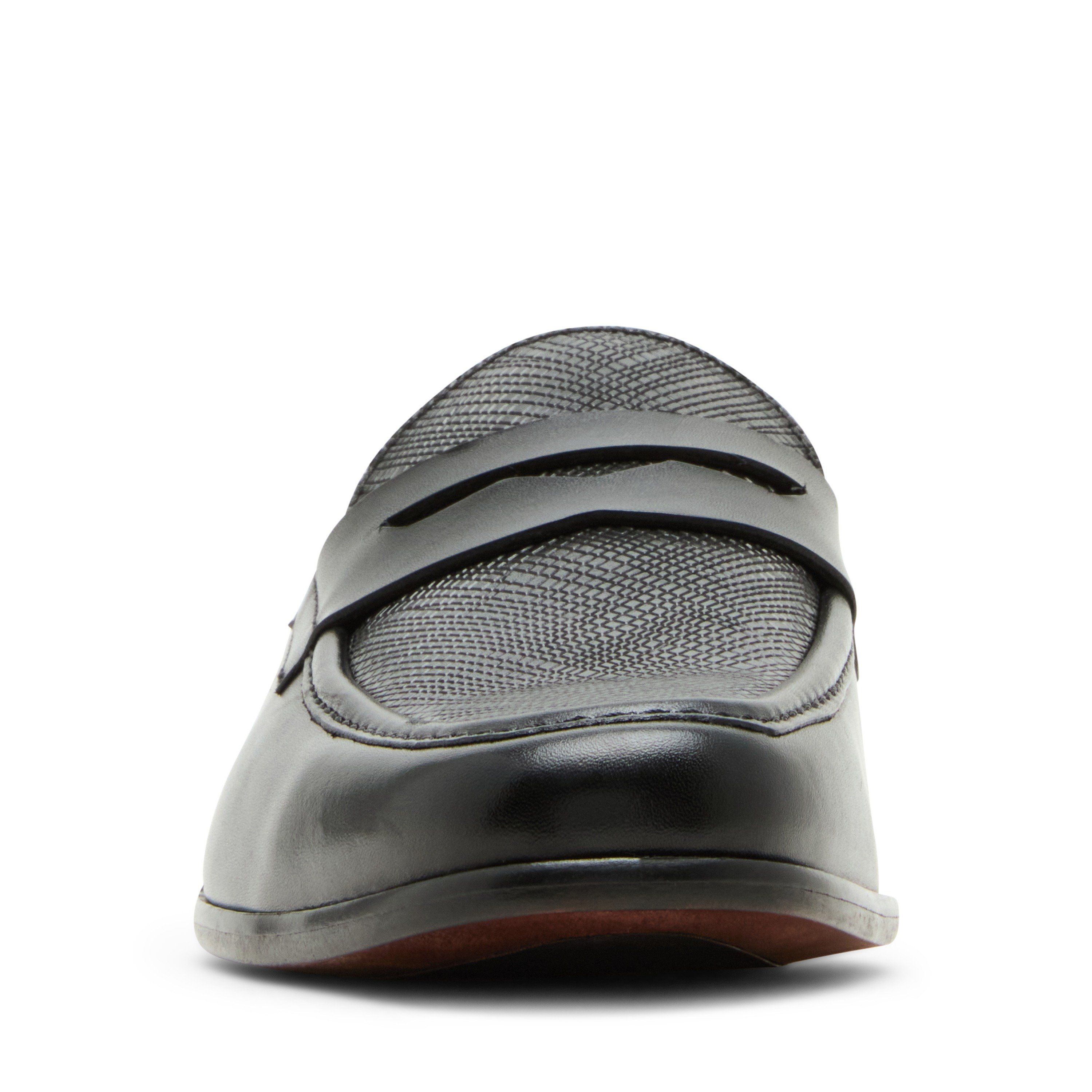 ROLANDD Black Leather Tie-Ups & Dress Loafers