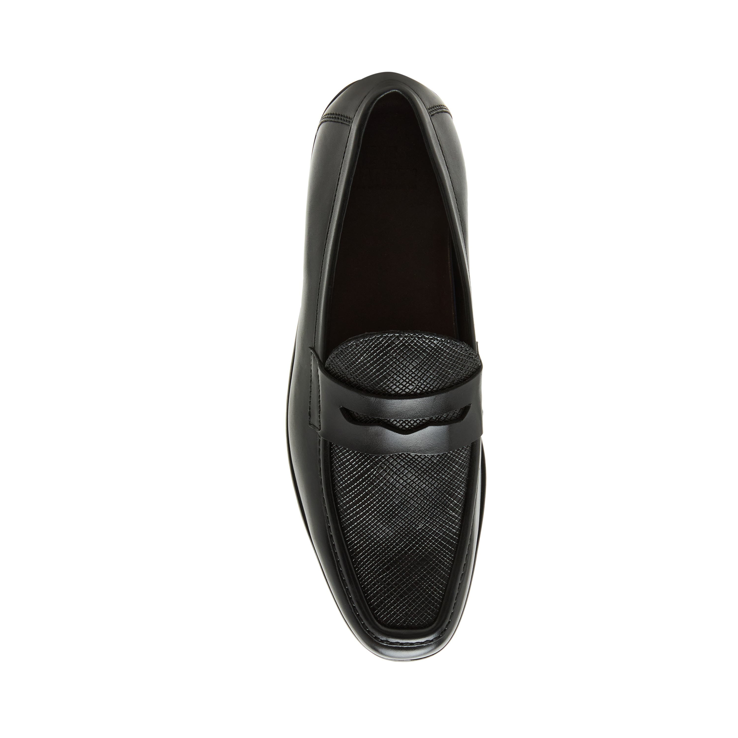 ROLANDD Black Leather Tie-Ups & Dress Loafers