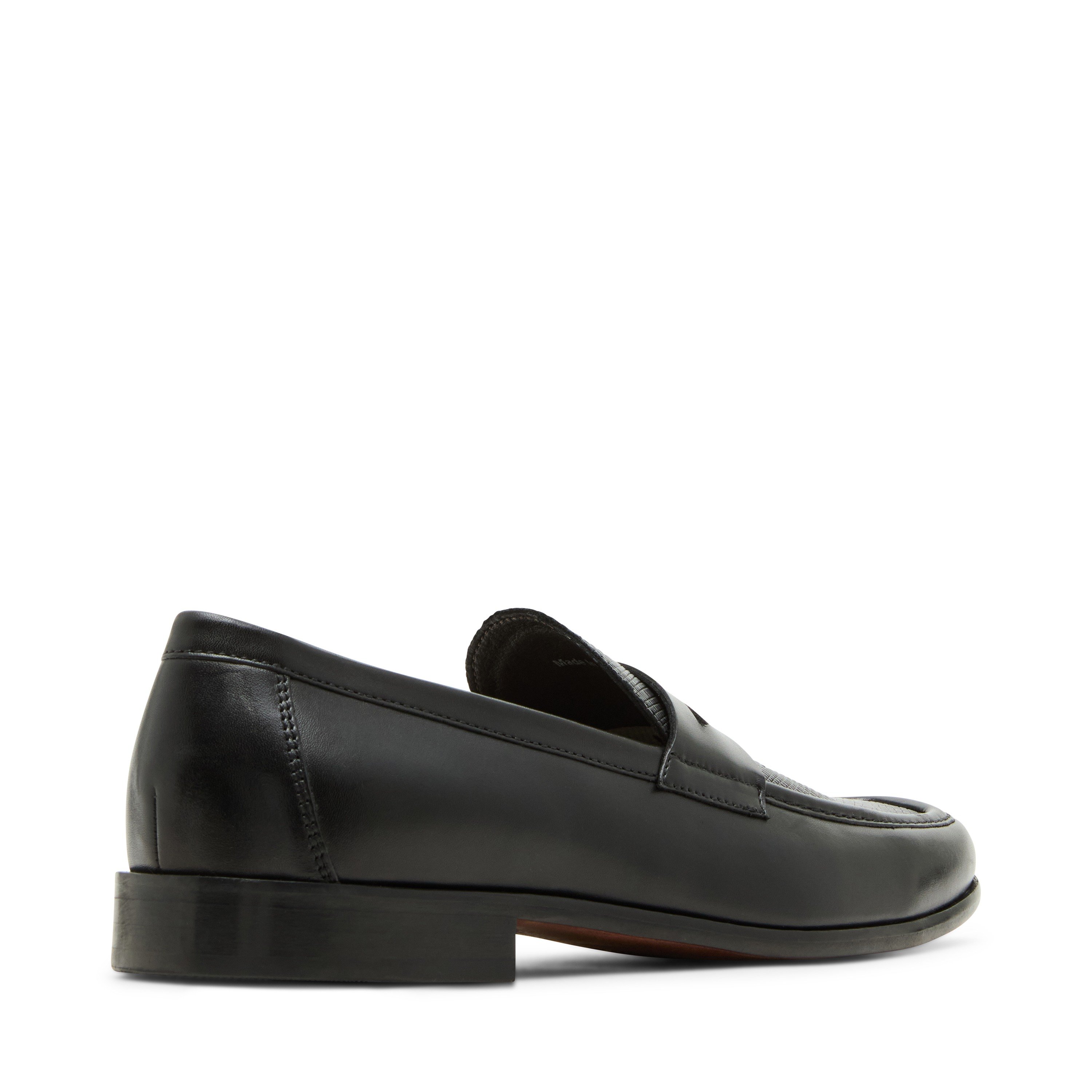 ROLANDD Black Leather Tie-Ups & Dress Loafers