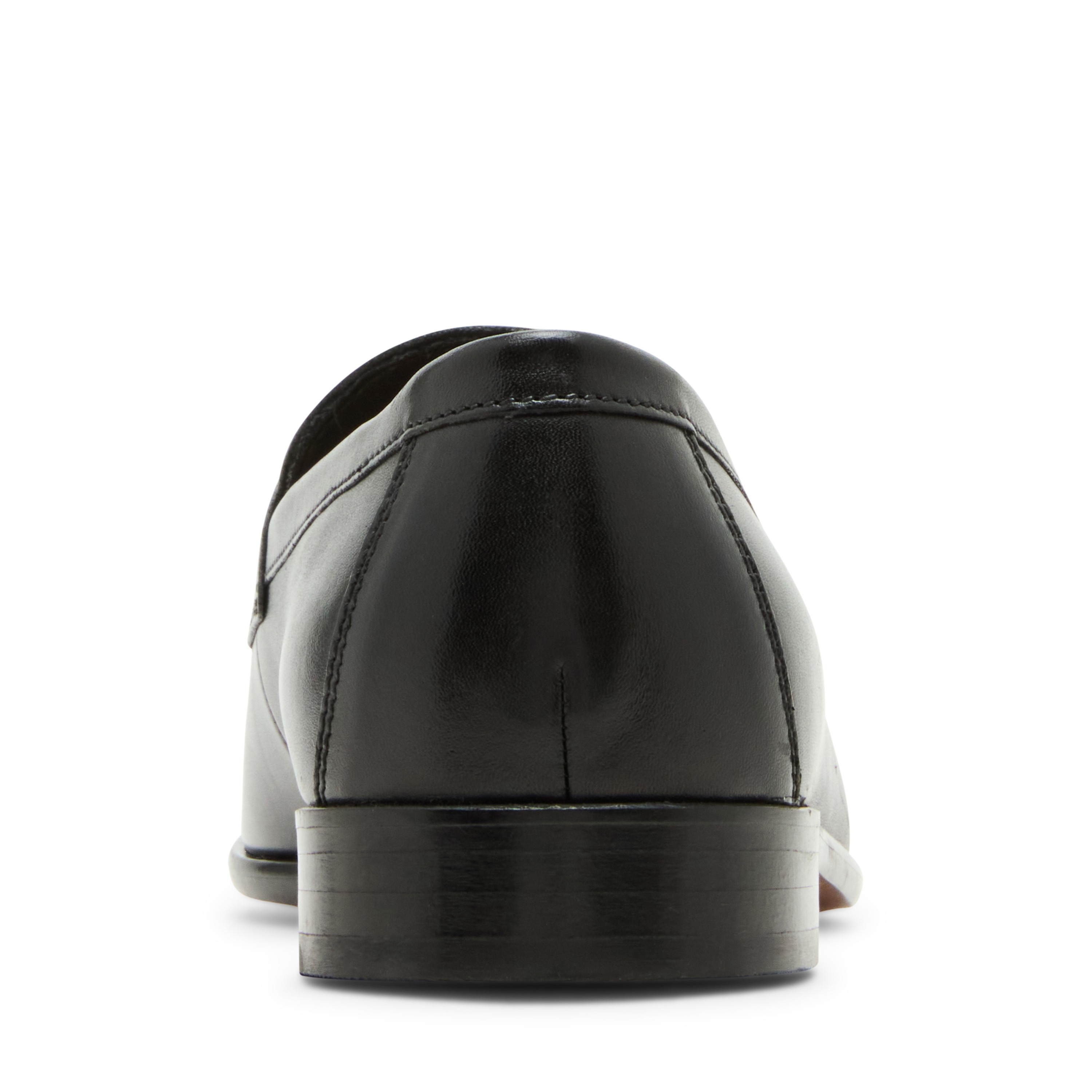 RONNIE Black Leather Tie-Ups & Dress Loafers