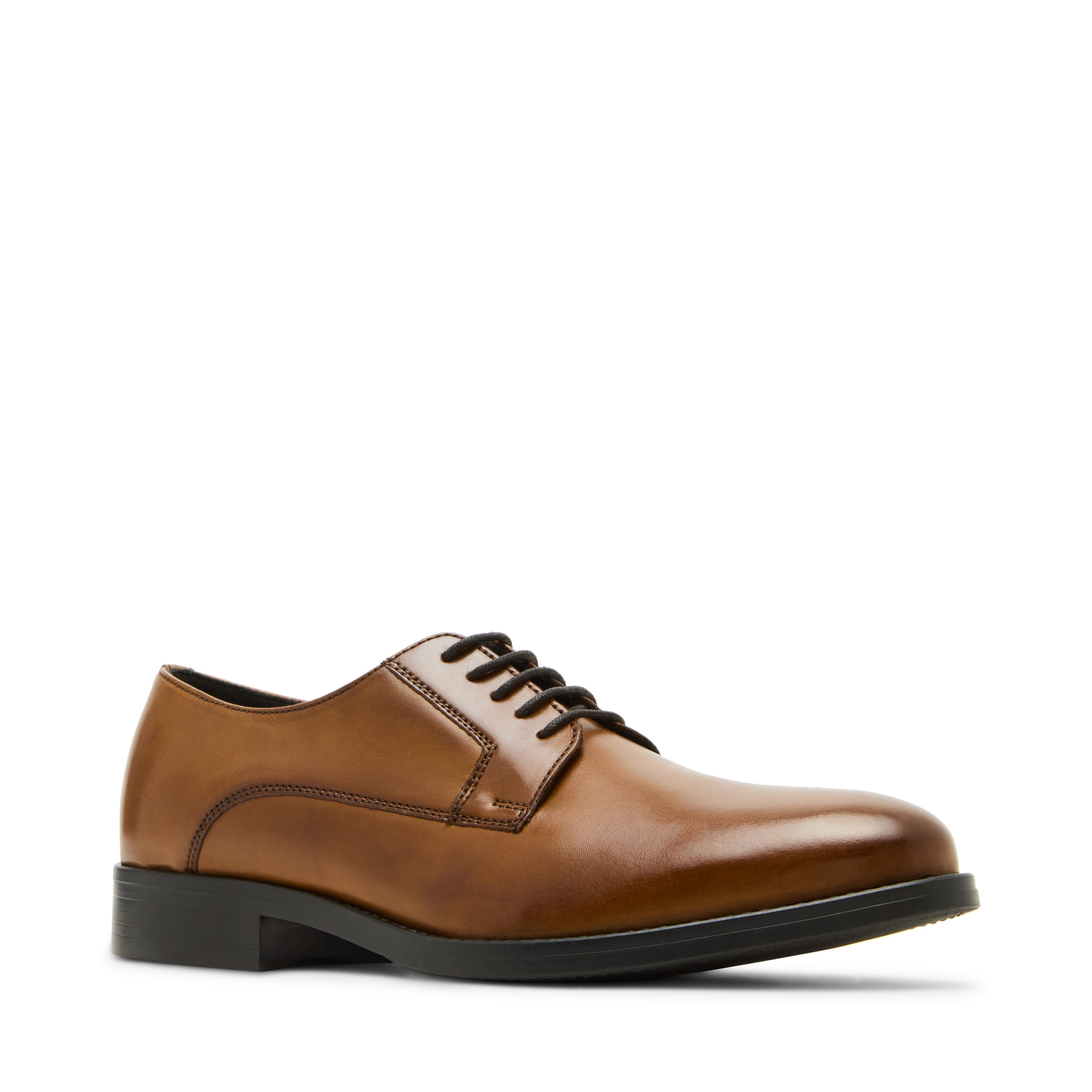 SHELDON Tan Leather Tie-Ups & Dress Loafers