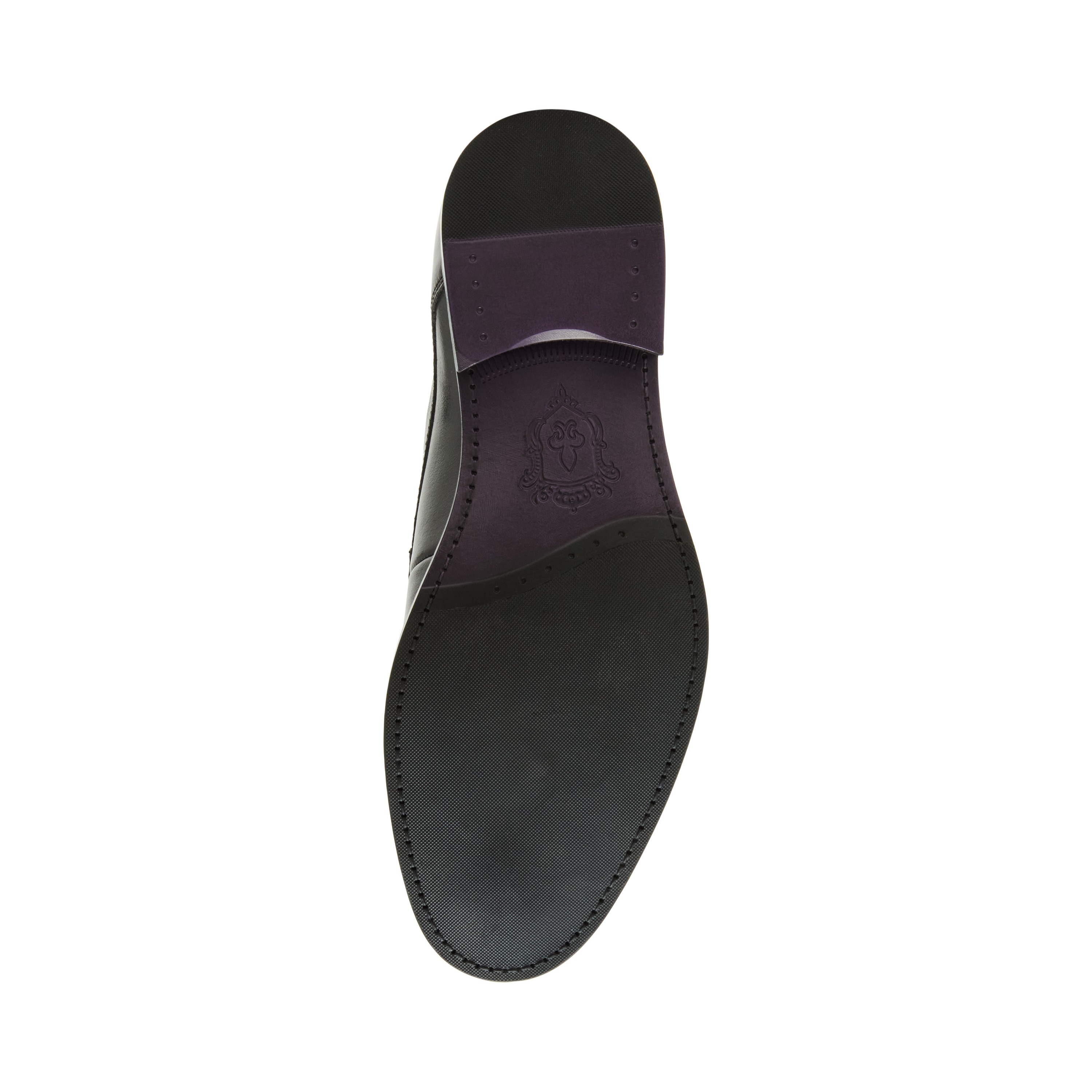 SHELDON Black Leather Tie-Ups & Dress Loafers