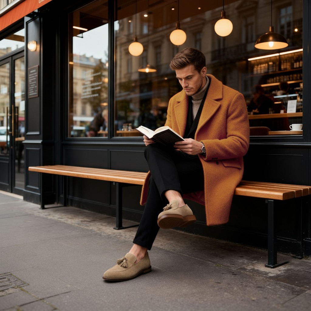 Sterling Taupe Suede Tie-Ups & Dress Loafers