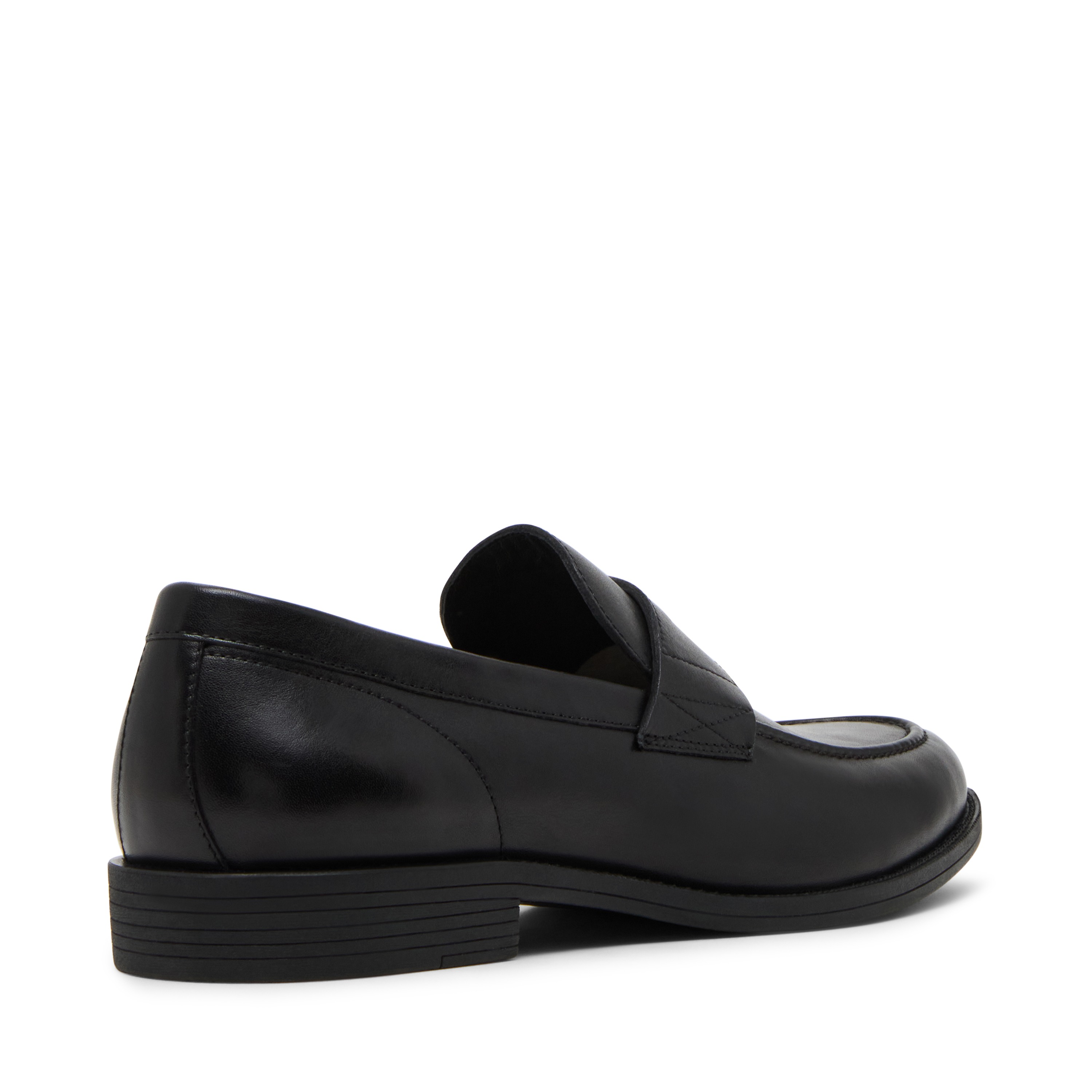 Bostonia Black Leather Tie-Ups & Dress Loafers