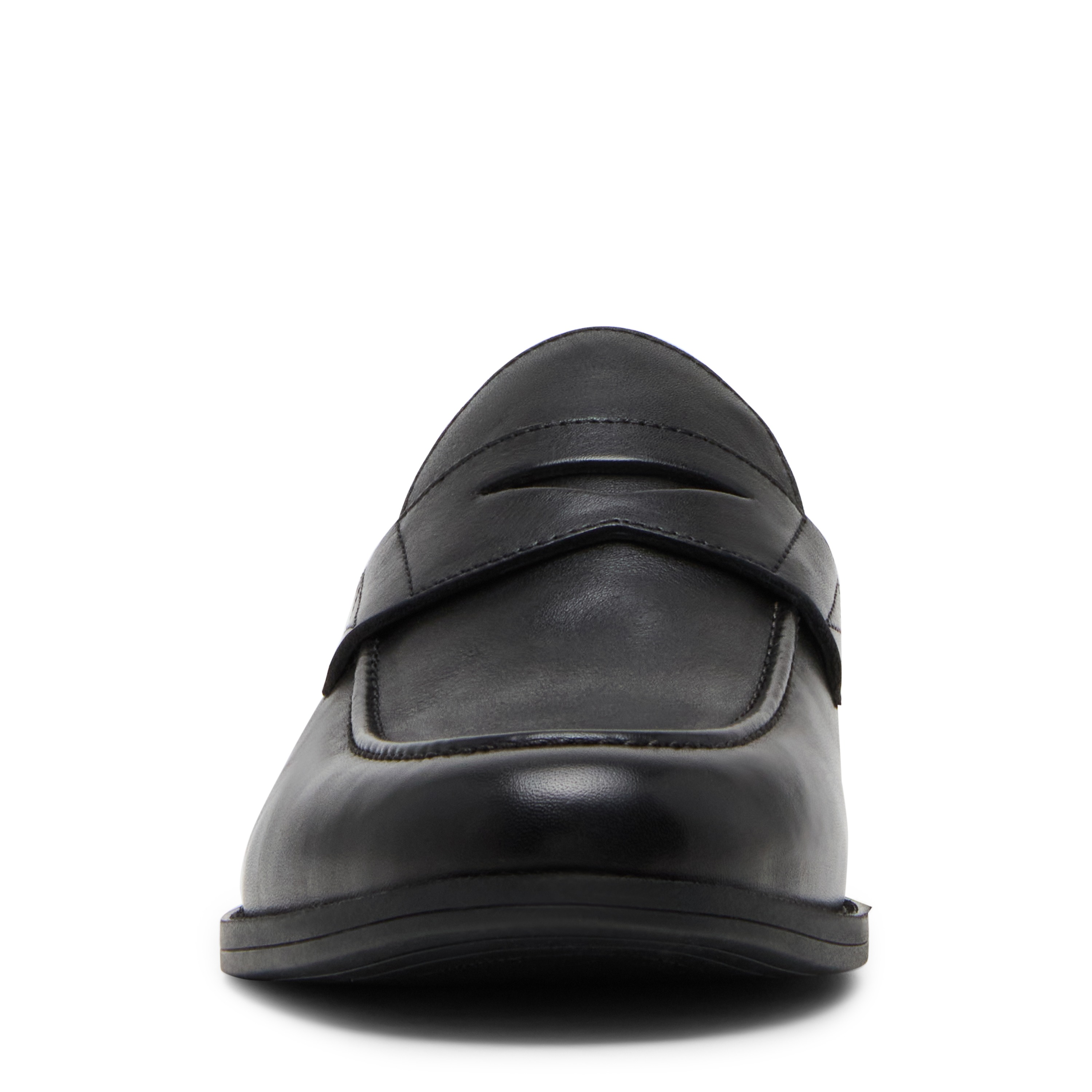 Bostonia Black Leather Tie-Ups & Dress Loafers | Steve Madden