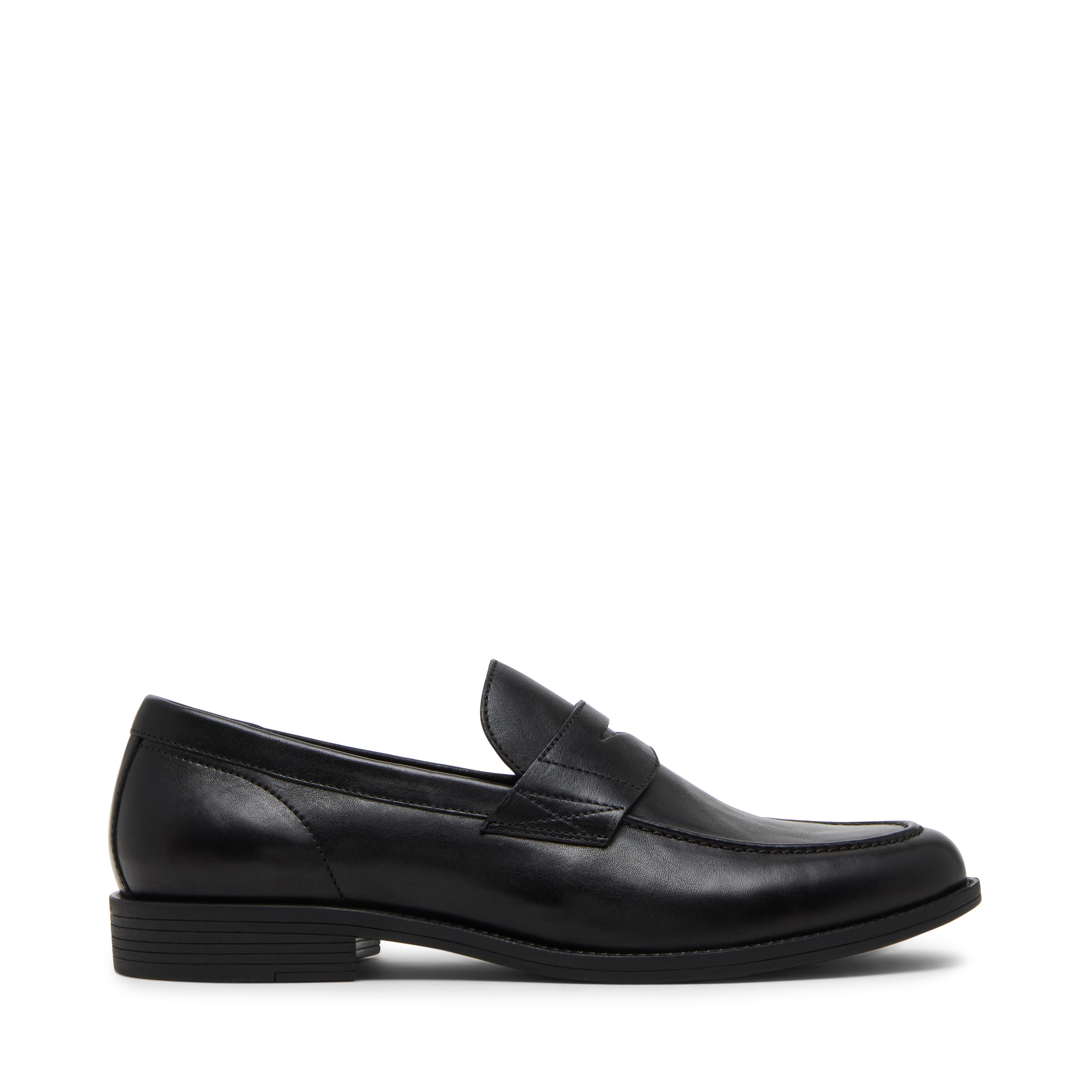 Bostonia Black Leather Tie-Ups & Dress Loafers