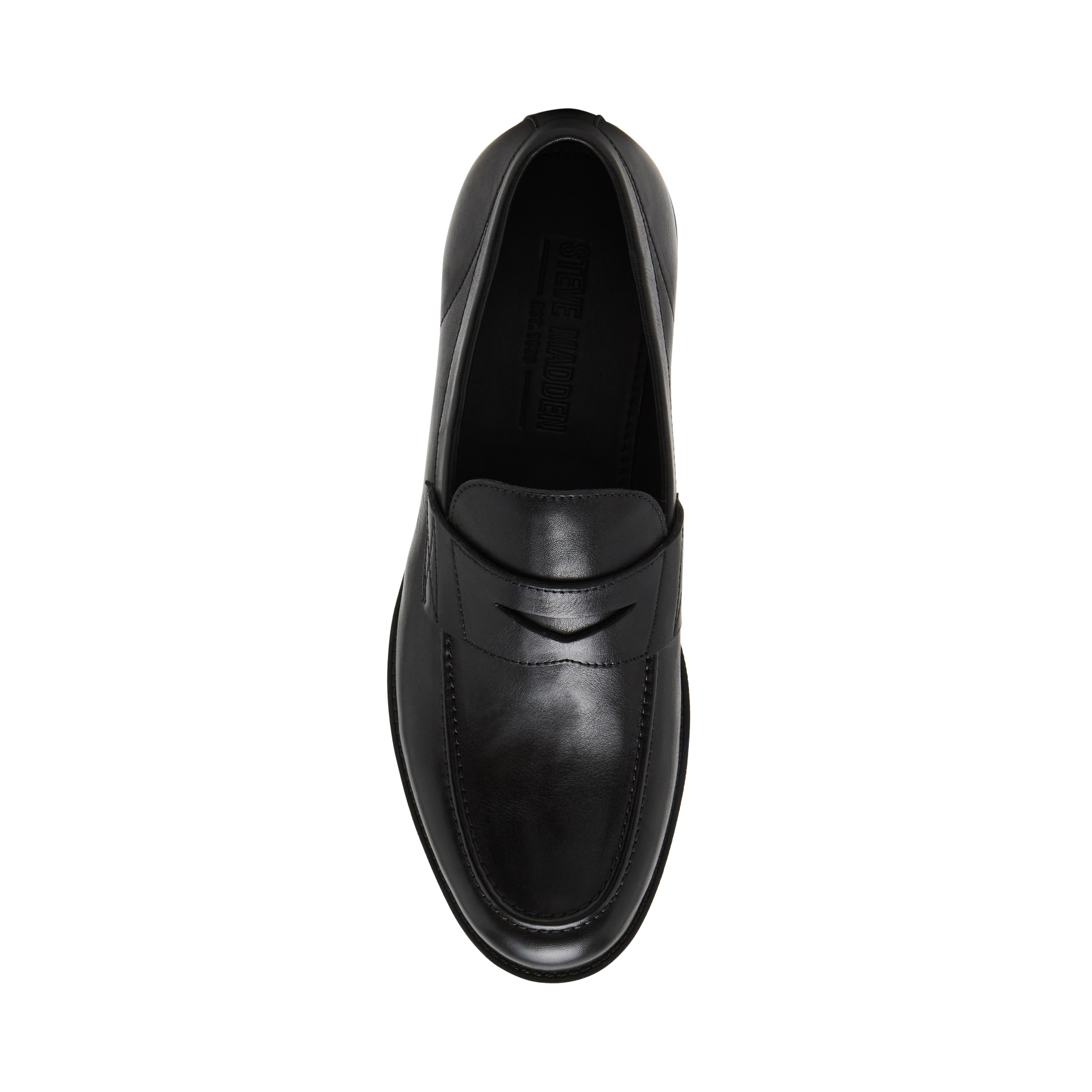 Bostonia Black Leather Tie-Ups & Dress Loafers