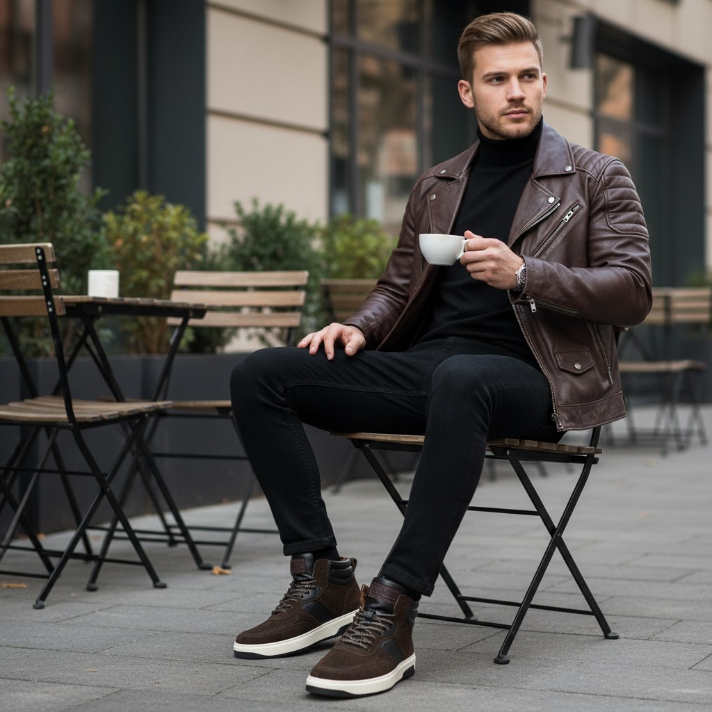 Franklyn Brown/Black Sneakers